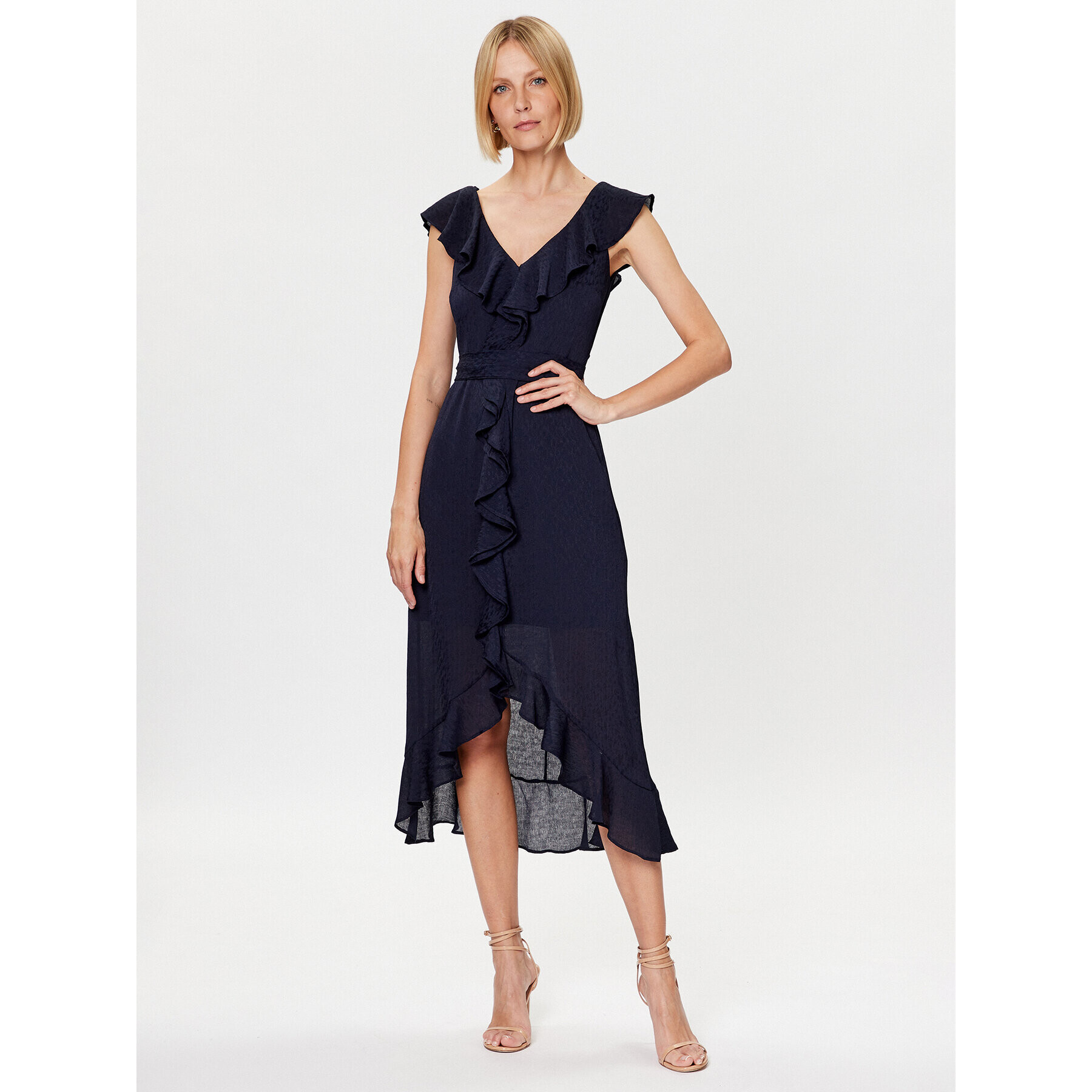DKNY Коктейлна рокля DD3CI278 Тъмносин Regular Fit - Pepit.bg