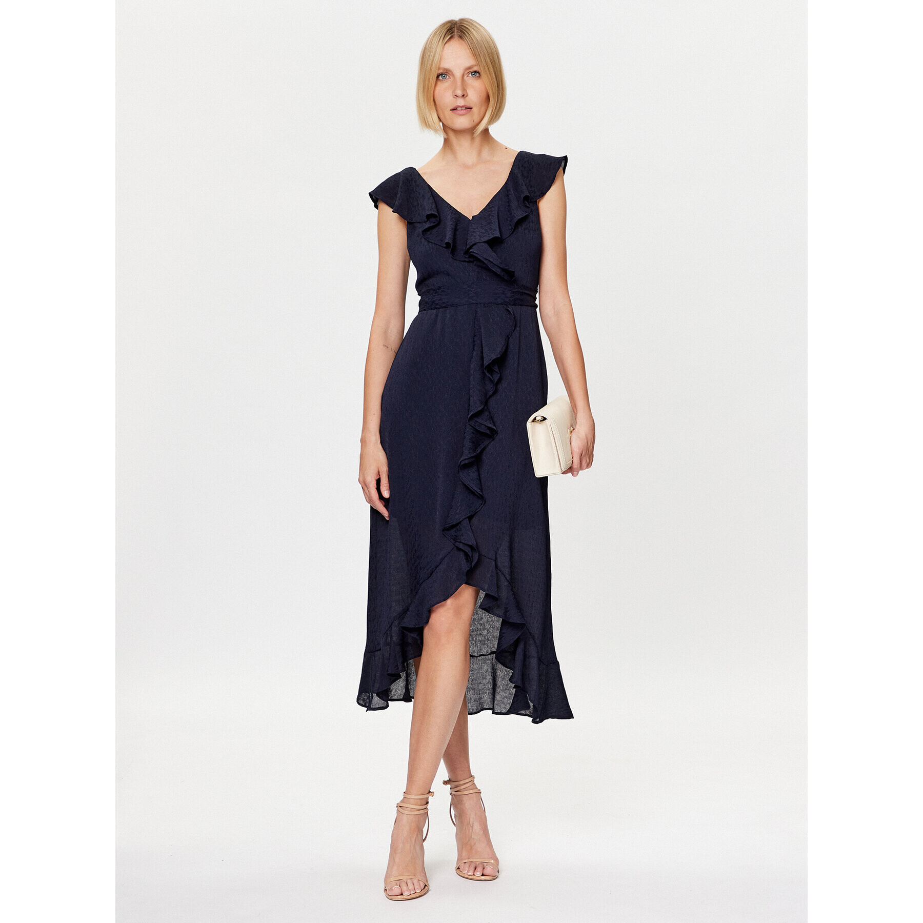 DKNY Коктейлна рокля DD3CI278 Тъмносин Regular Fit - Pepit.bg