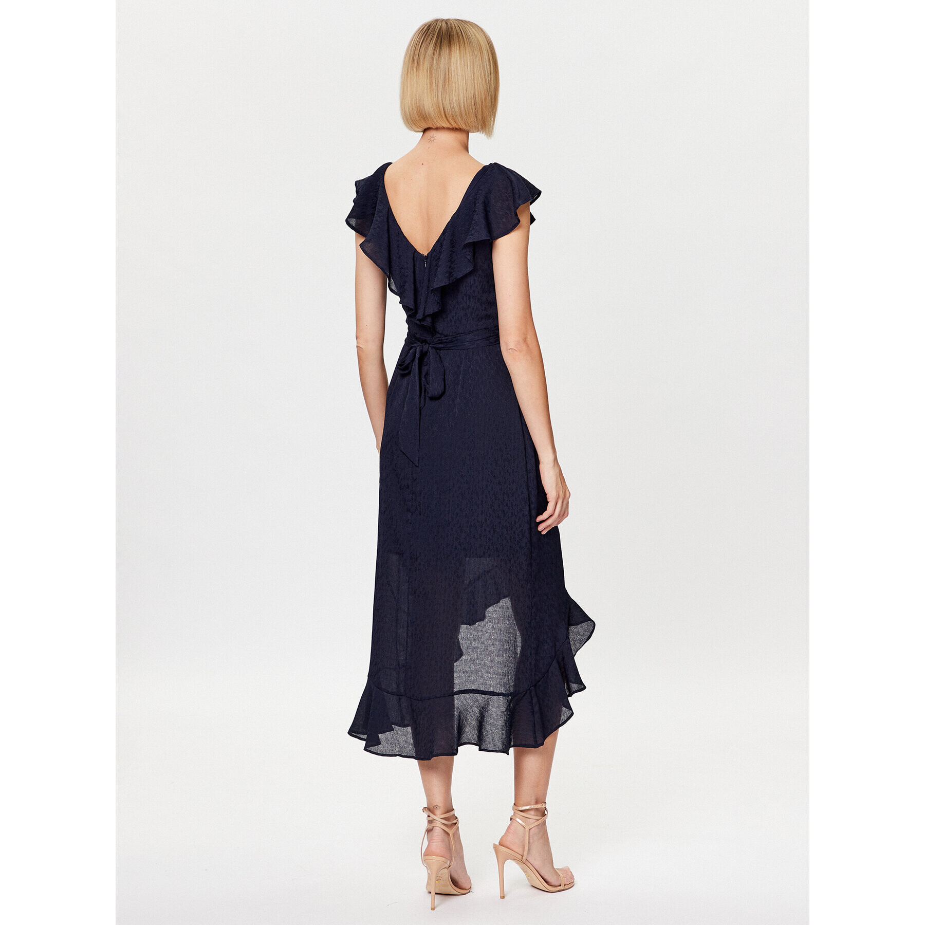 DKNY Коктейлна рокля DD3CI278 Тъмносин Regular Fit - Pepit.bg