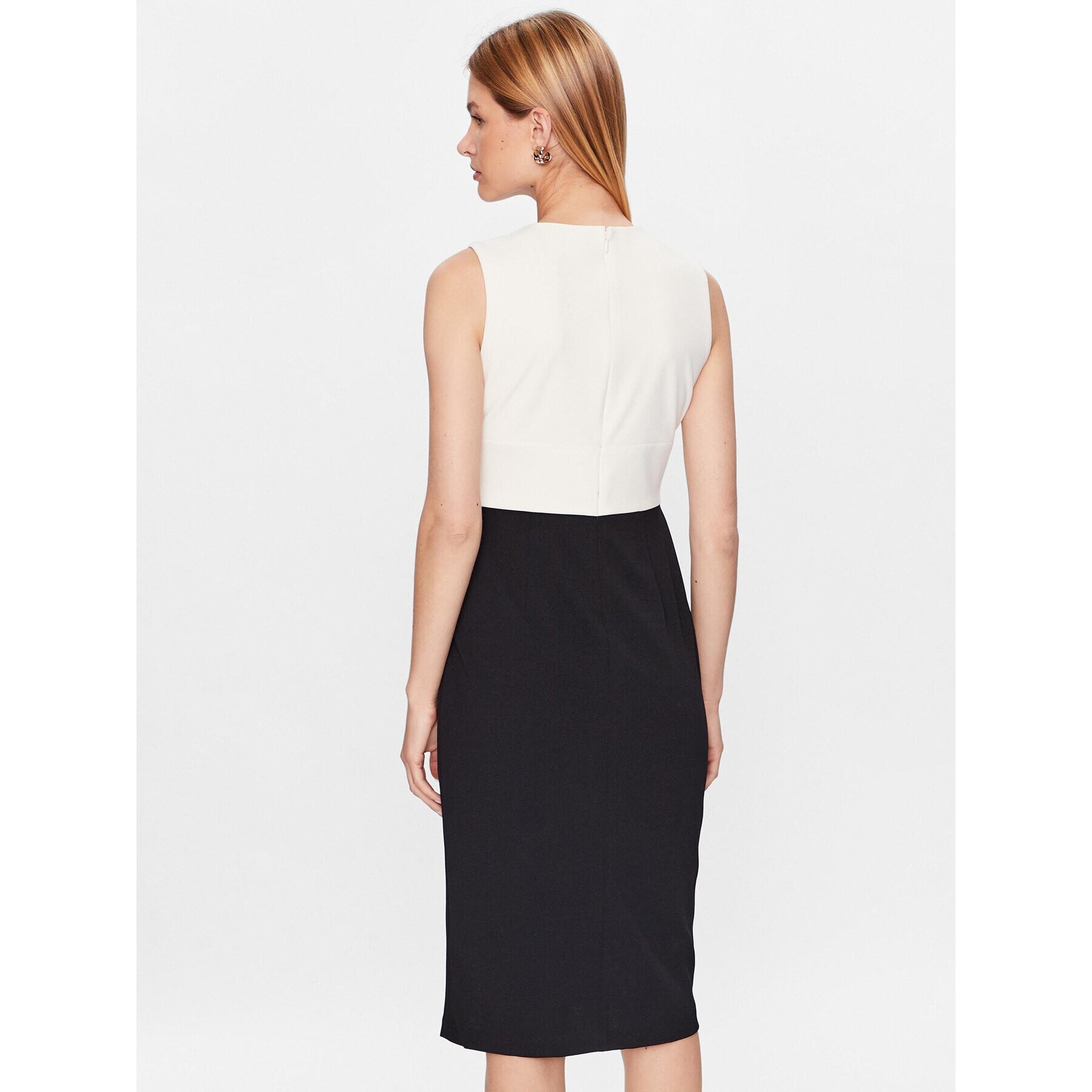 DKNY Коктейлна рокля DD3E1963 Екрю Regular Fit - Pepit.bg