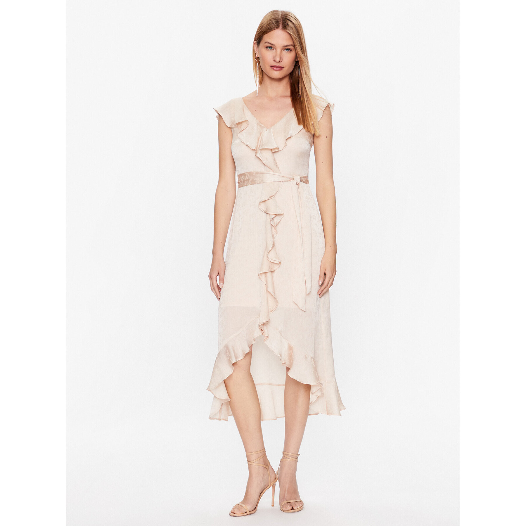 DKNY Коктейлна рокля DD3EQ278 Бежов Regular Fit - Pepit.bg