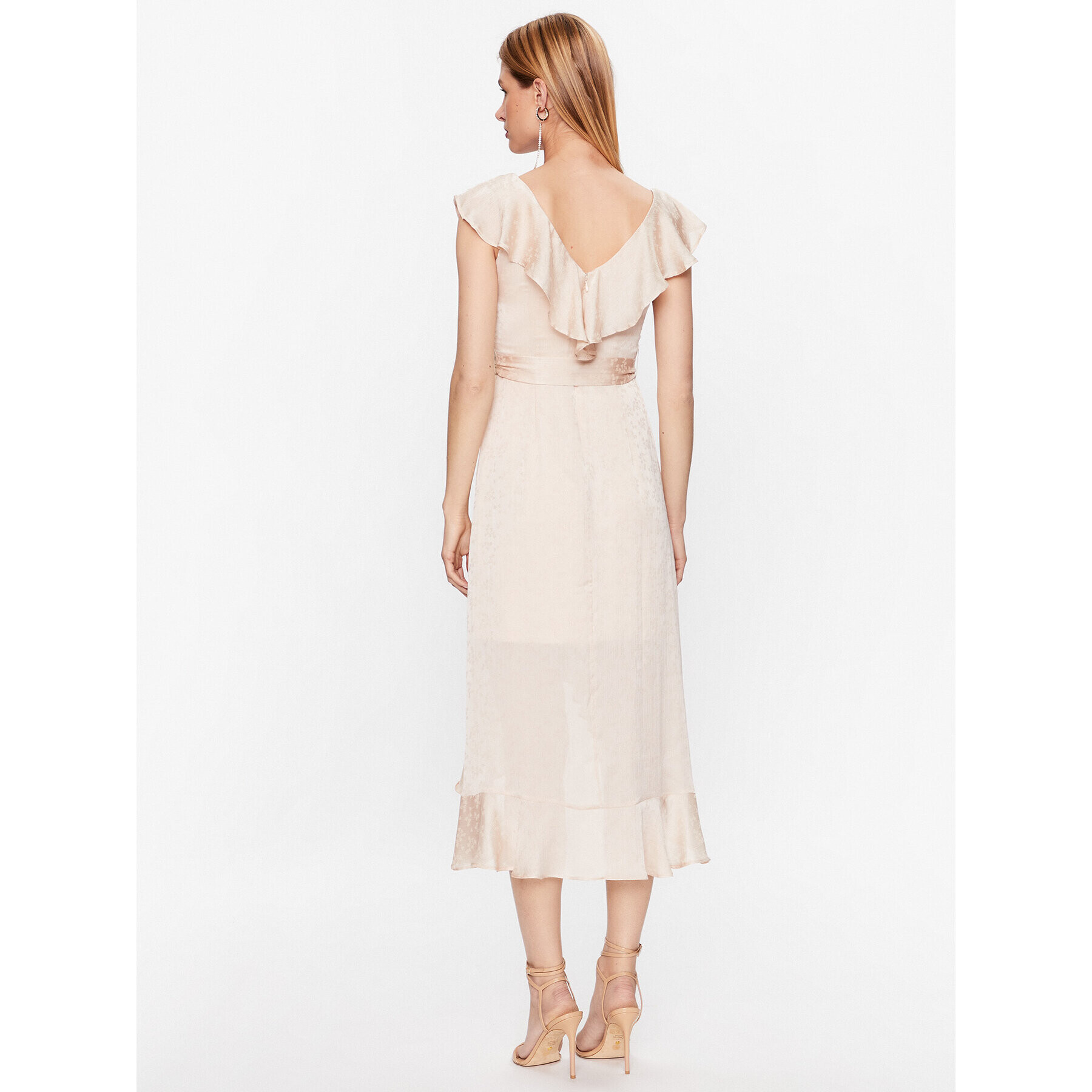 DKNY Коктейлна рокля DD3EQ278 Бежов Regular Fit - Pepit.bg