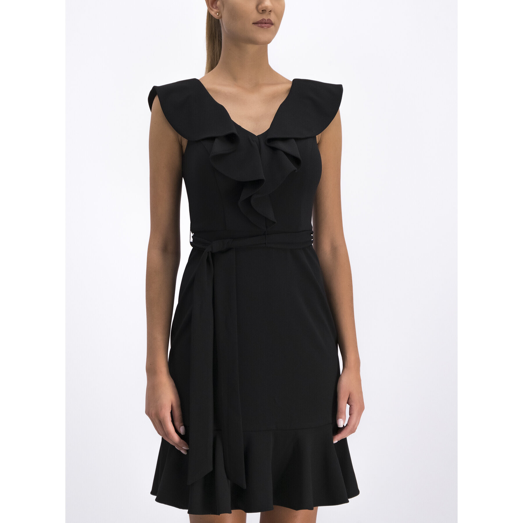 DKNY Коктейлна рокля DD9E1253 Черен Regular Fit - Pepit.bg