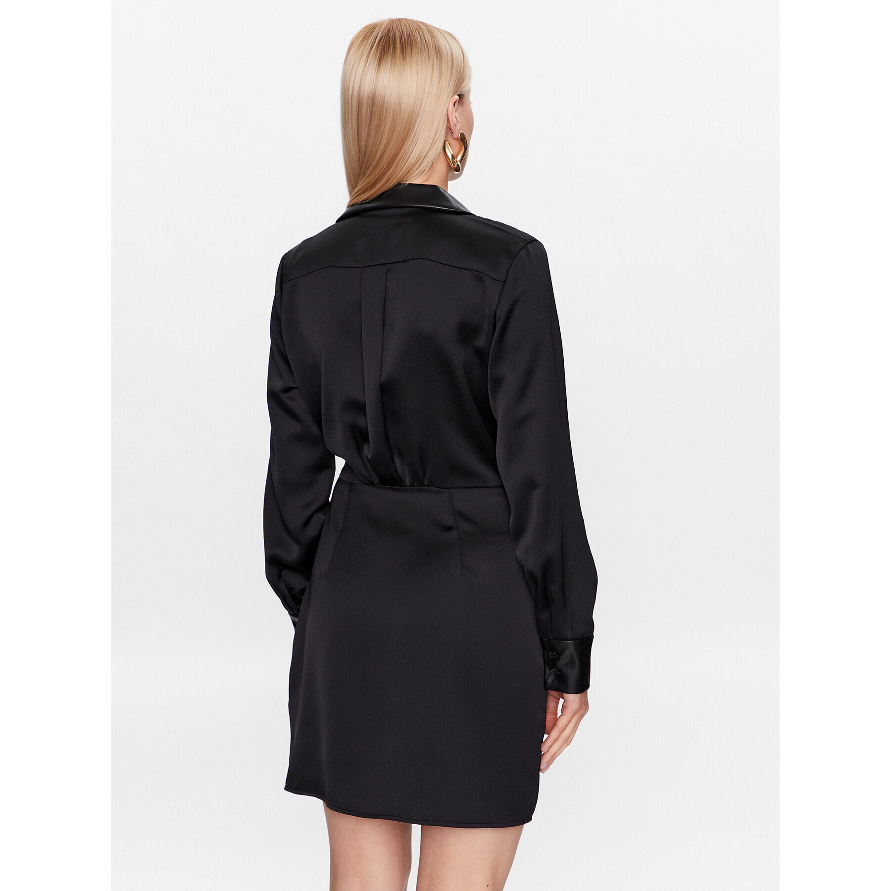 DKNY Коктейлна рокля P3ABRODB Черен Regular Fit - Pepit.bg