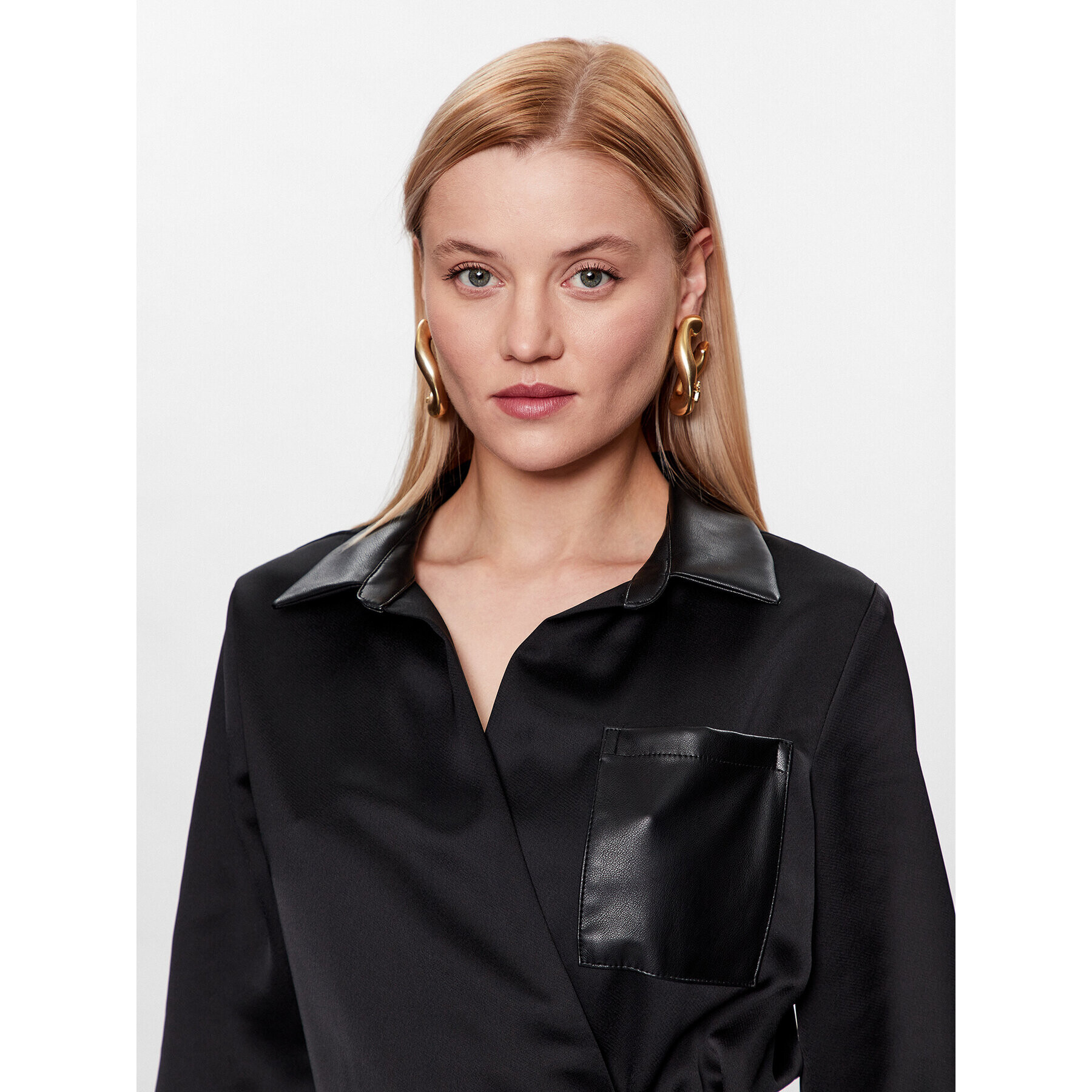 DKNY Коктейлна рокля P3ABRODB Черен Regular Fit - Pepit.bg