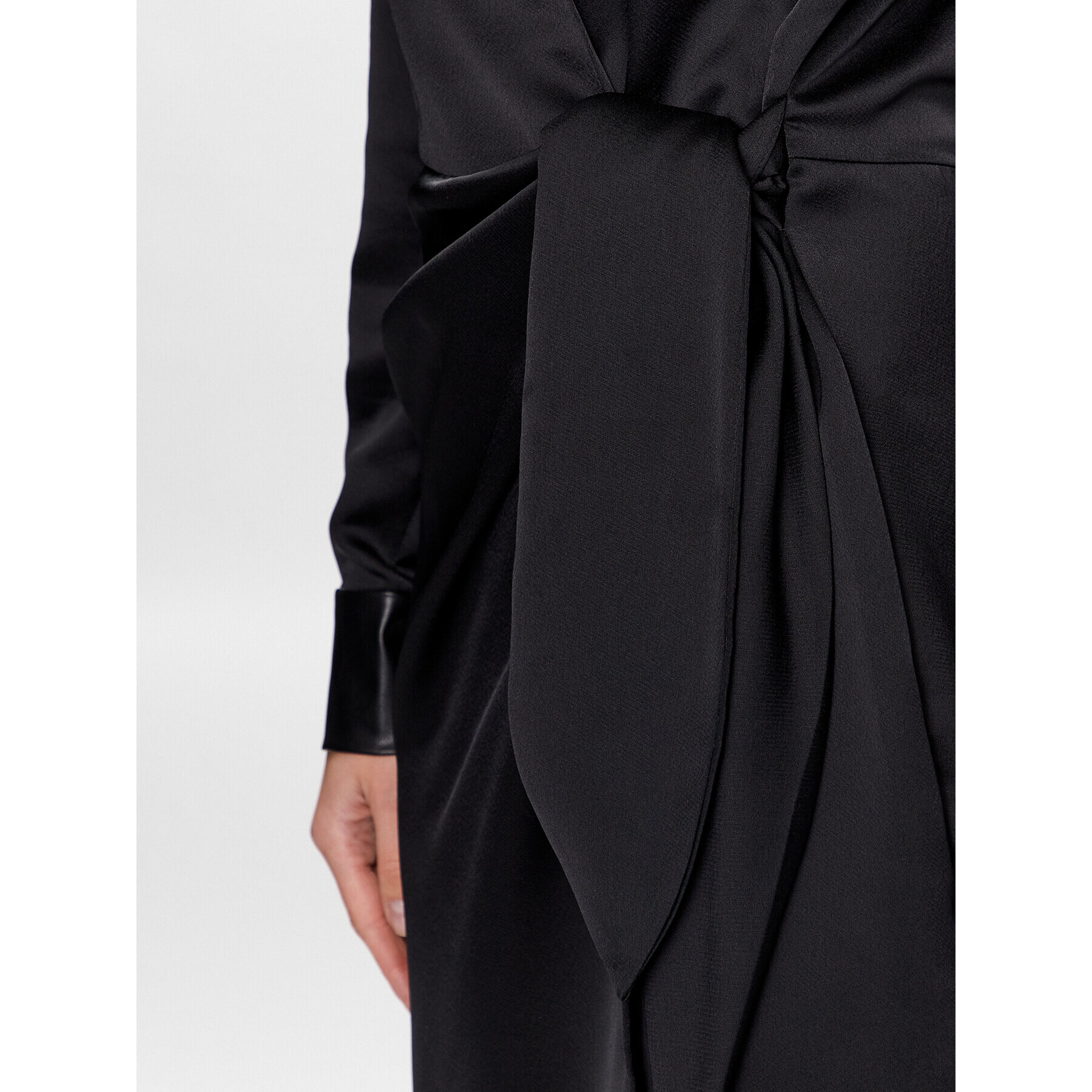 DKNY Коктейлна рокля P3ABRODB Черен Regular Fit - Pepit.bg