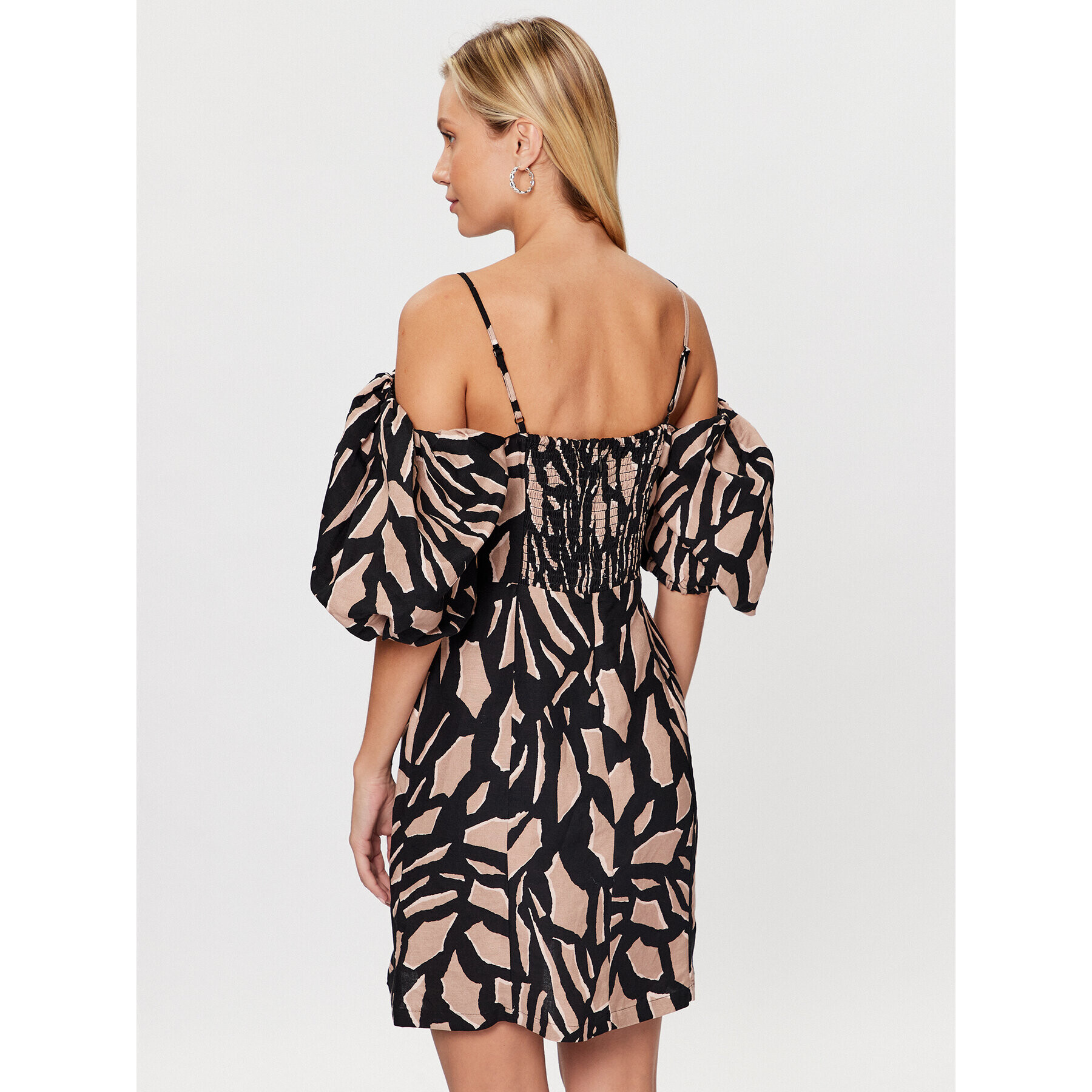 DKNY Коктейлна рокля P3ABWQDB Черен Regular Fit - Pepit.bg