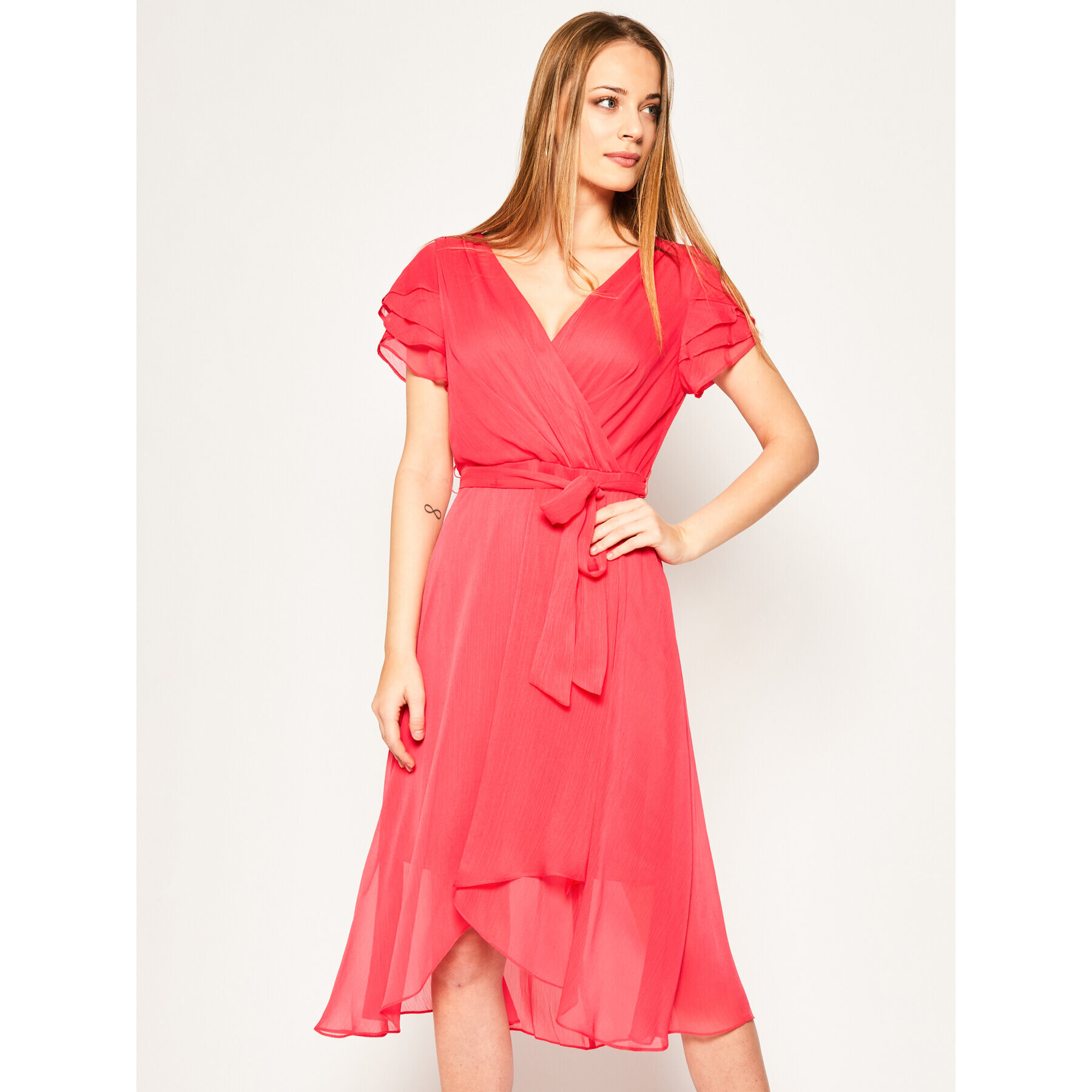 DKNY Коктейлна рокля DD0AI234 Розов Regular Fit - Pepit.bg