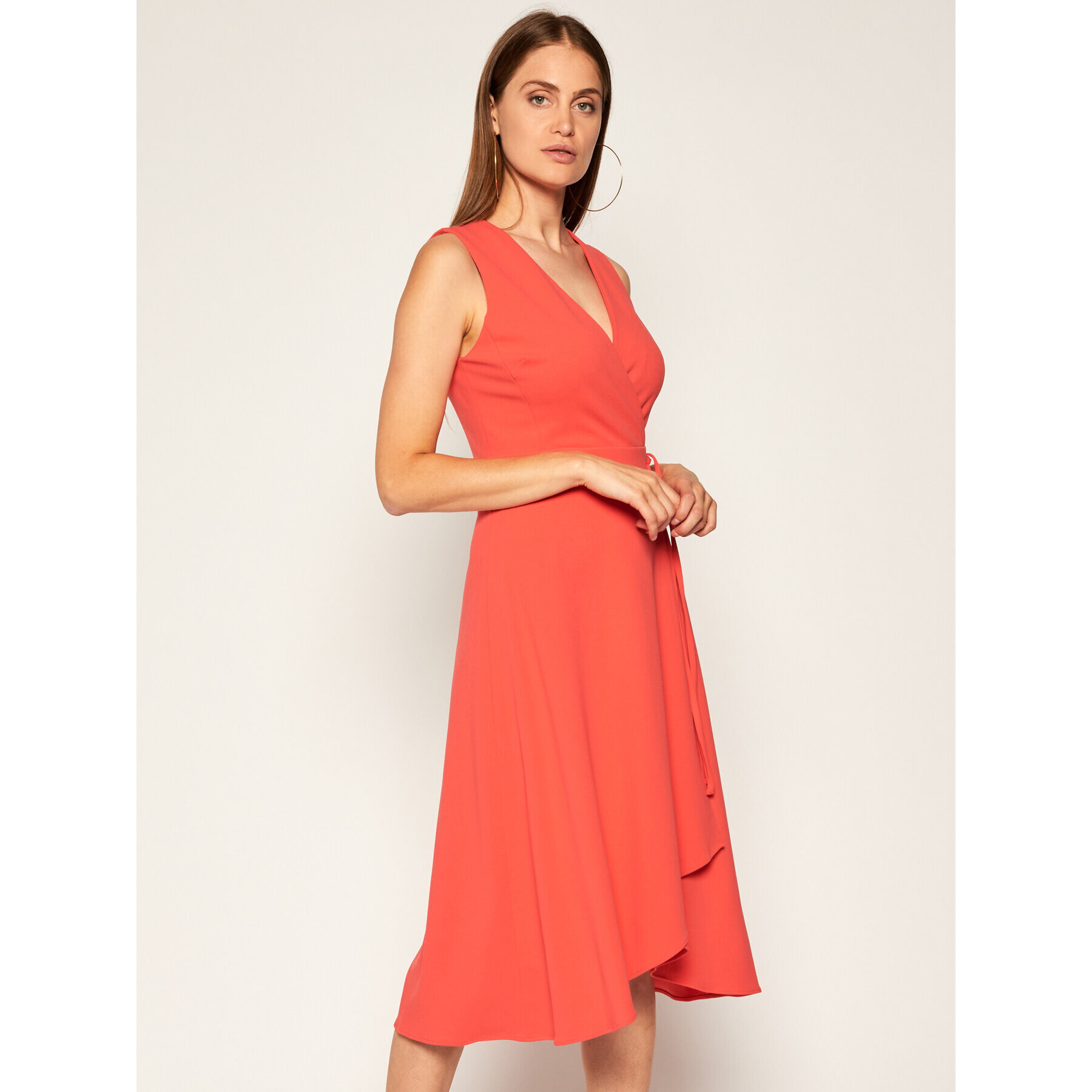 DKNY Коктейлна рокля DD0C1148 Червен Regular Fit - Pepit.bg