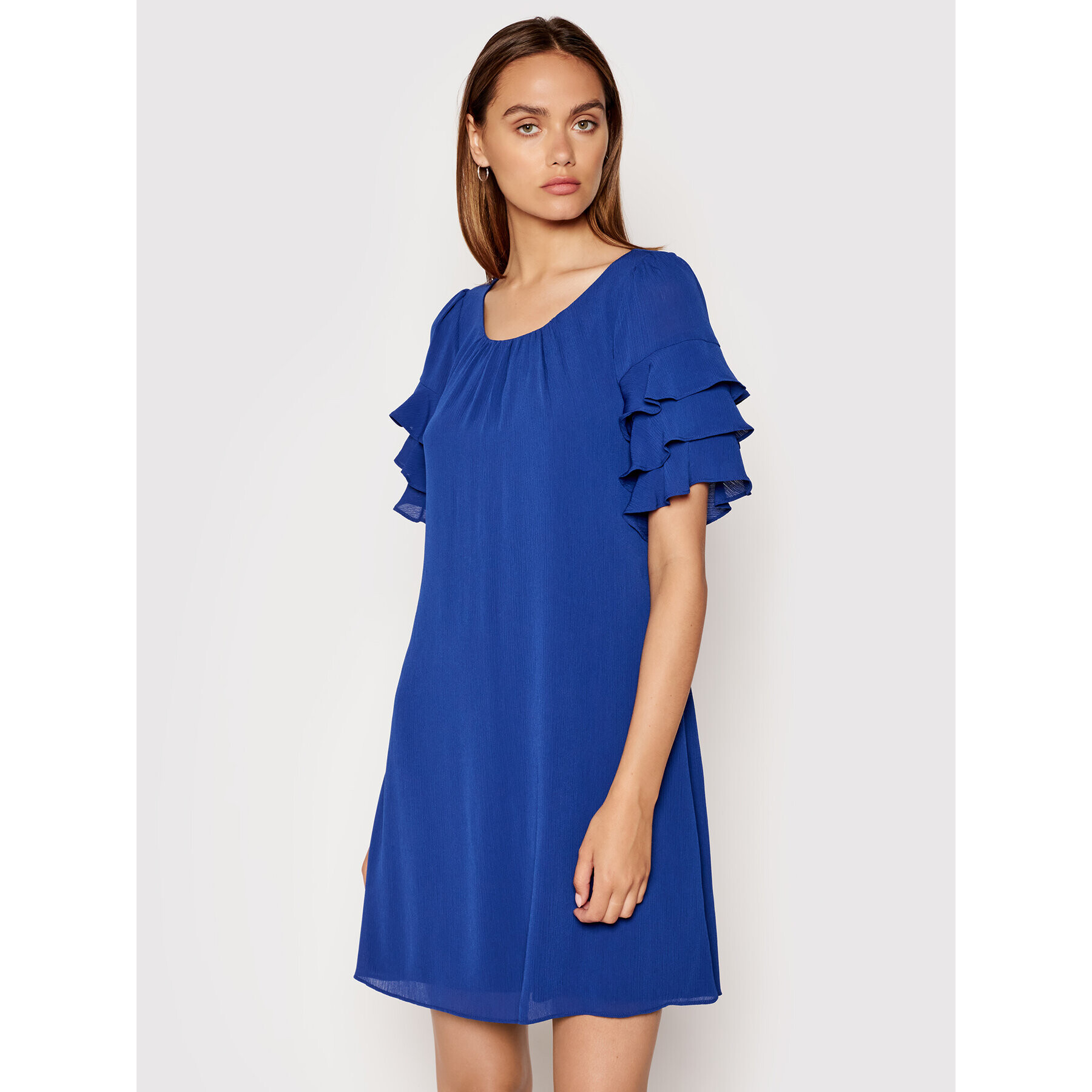 DKNY Коктейлна рокля DD1ED684 Син Regular Fit - Pepit.bg