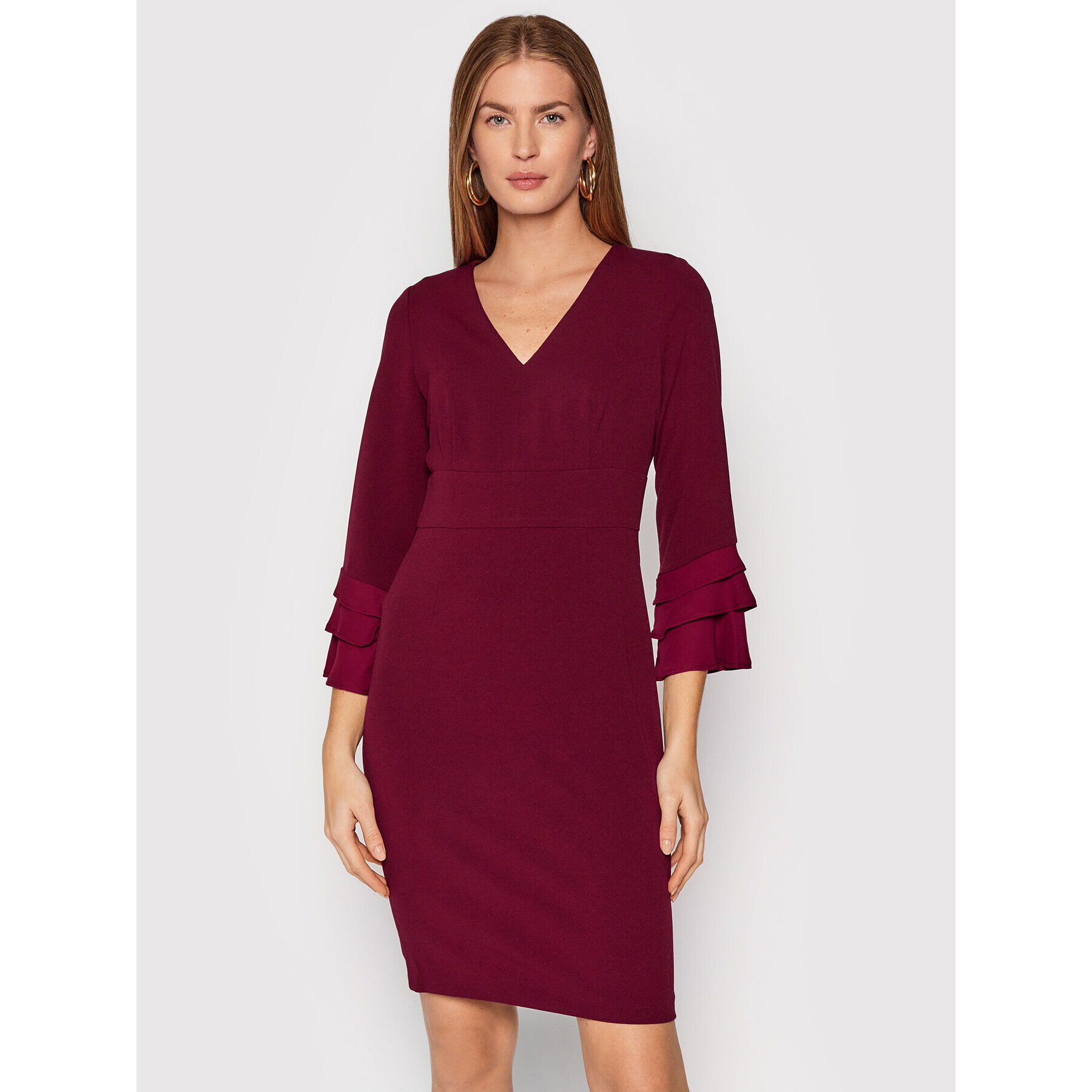 DKNY Коктейлна рокля DD1H2105 Бордо Regular Fit - Pepit.bg