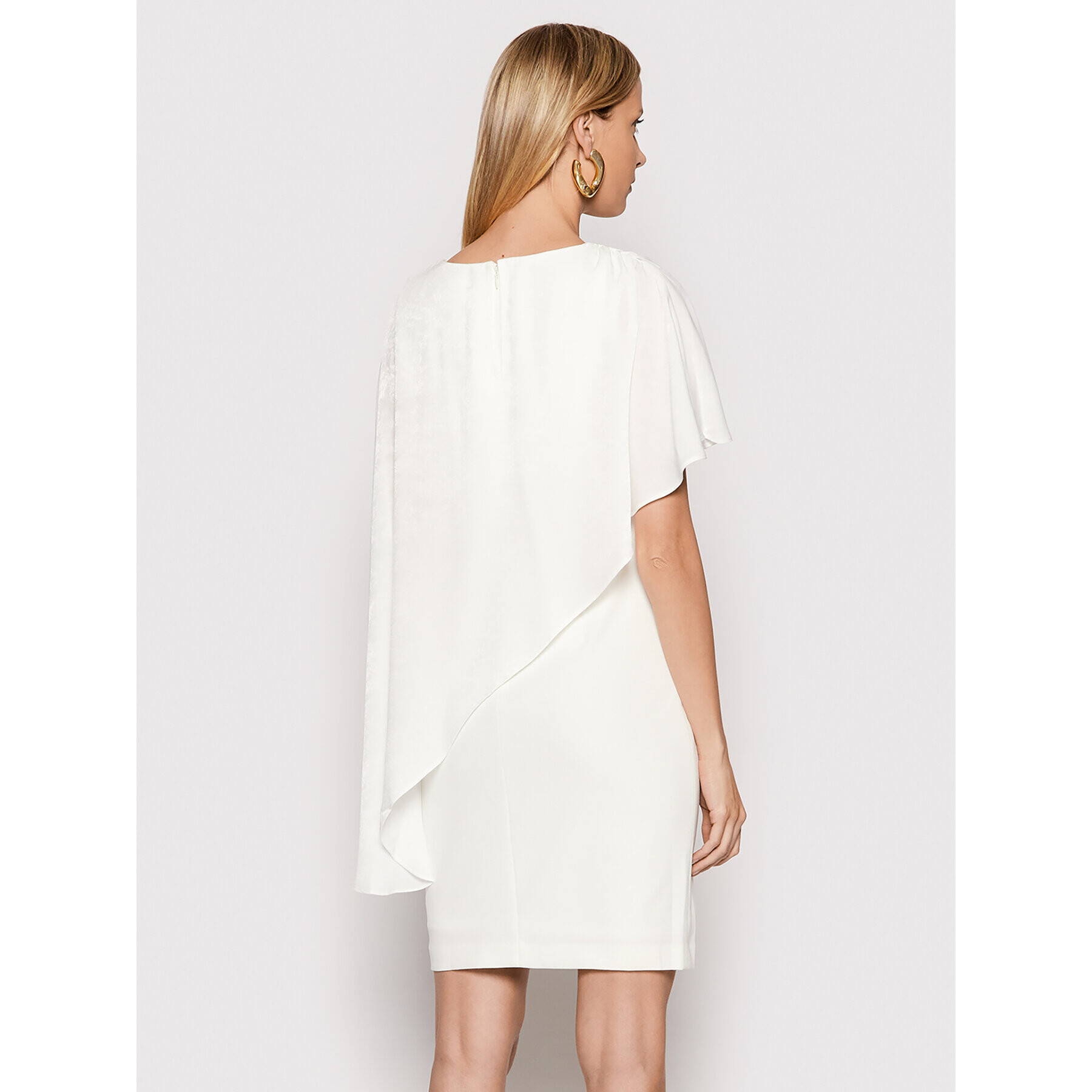DKNY Коктейлна рокля DD1J2123 Бял Regular Fit - Pepit.bg
