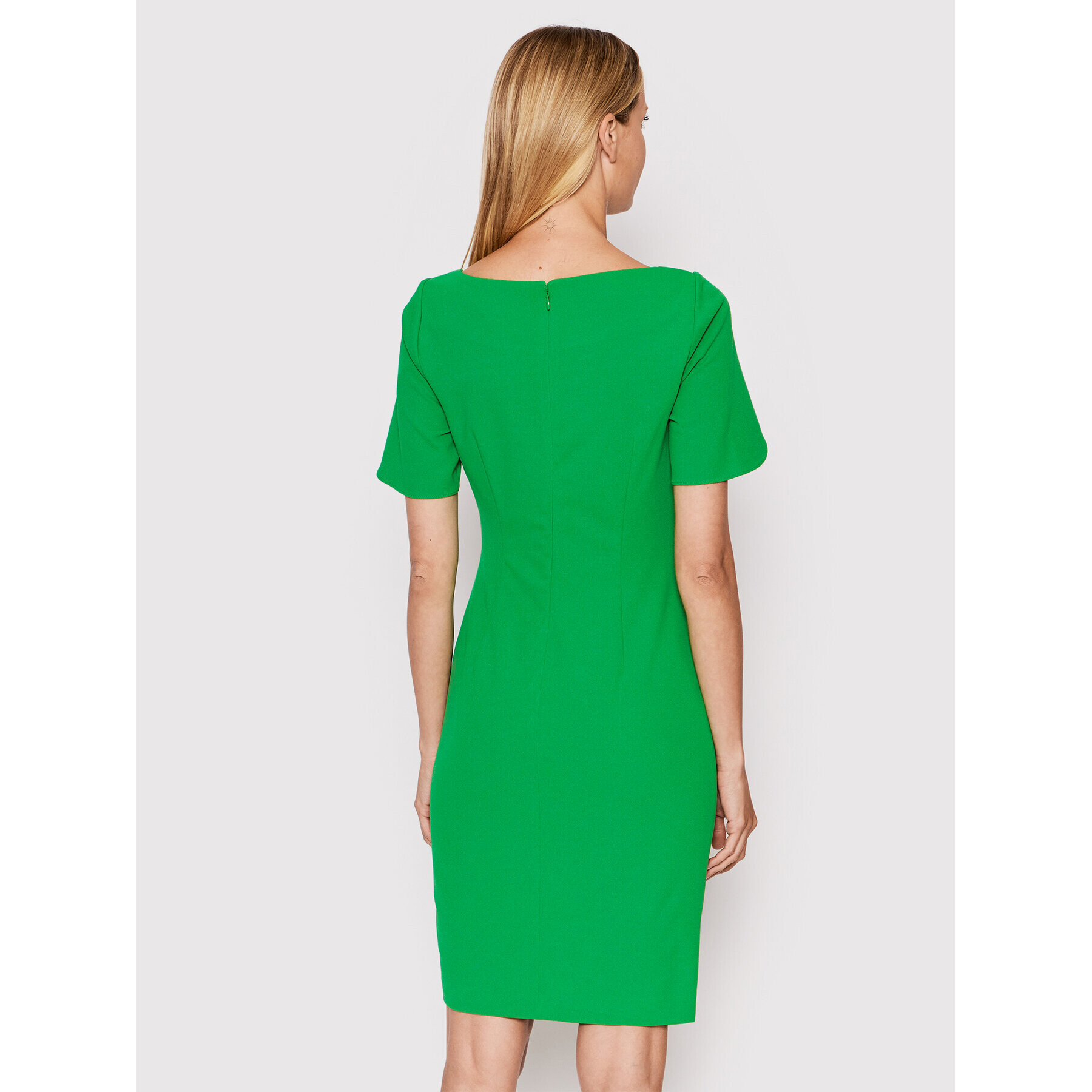 DKNY Коктейлна рокля DD2BN927 Зелен Slim Fit - Pepit.bg
