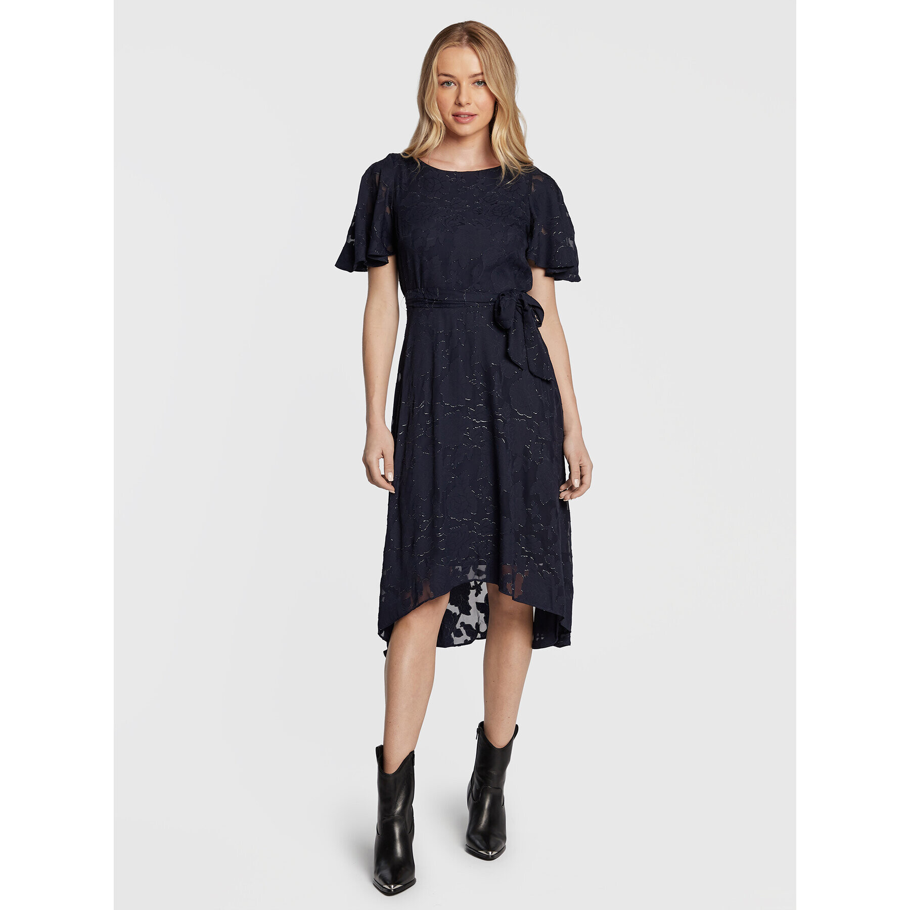 DKNY Коктейлна рокля DD2FA664 Тъмносин Regular Fit - Pepit.bg
