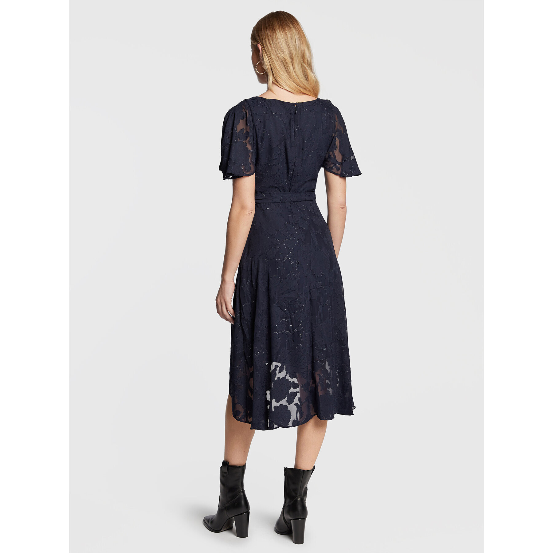 DKNY Коктейлна рокля DD2FA664 Тъмносин Regular Fit - Pepit.bg
