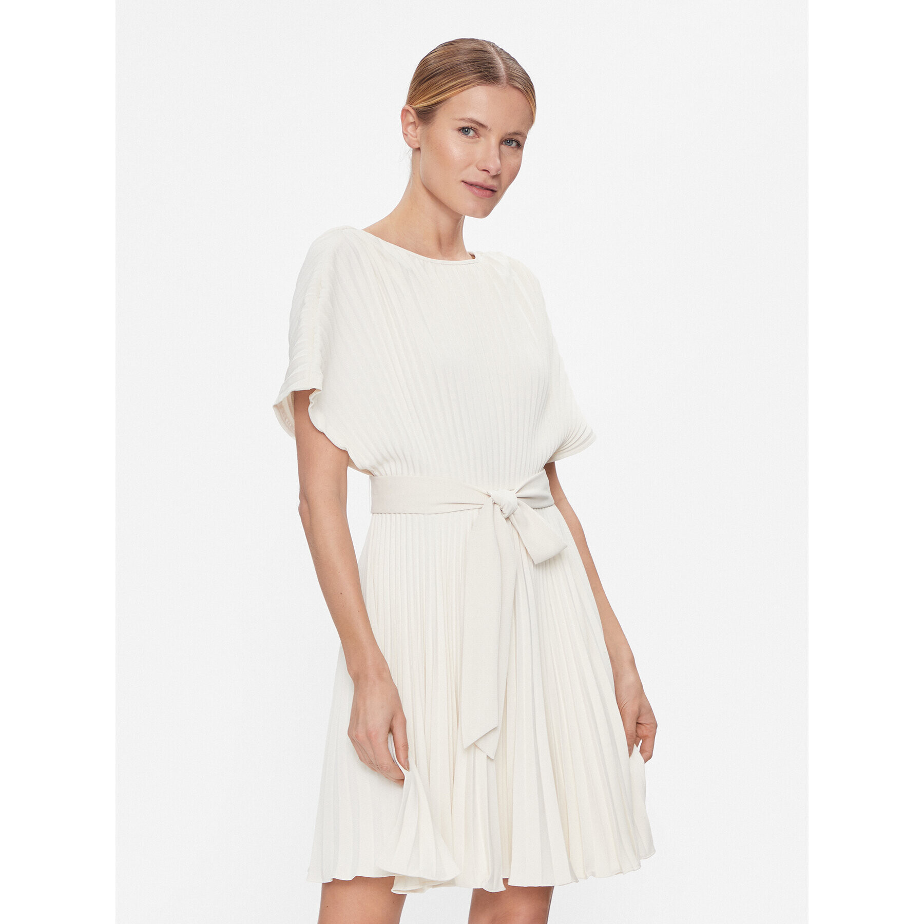 DKNY Лятна рокля DD3J3452 Екрю Regular Fit - Pepit.bg