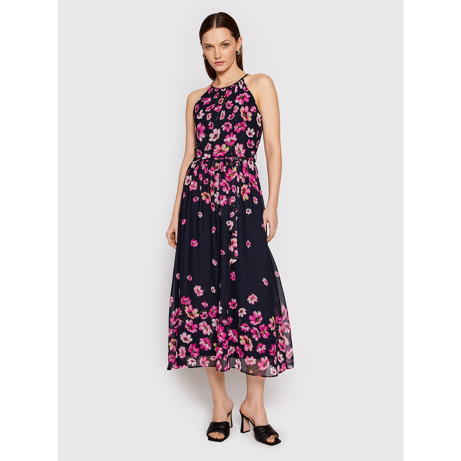DKNY Лятна рокля DD2AI453 Тъмносин Regular Fit - Pepit.bg