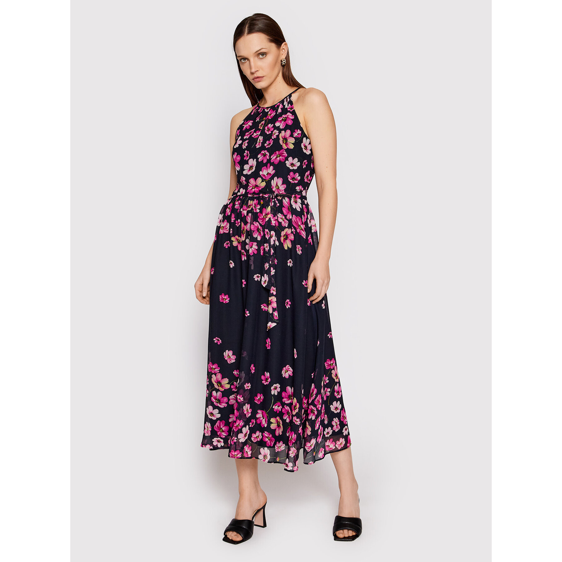 DKNY Лятна рокля DD2AI453 Тъмносин Regular Fit - Pepit.bg