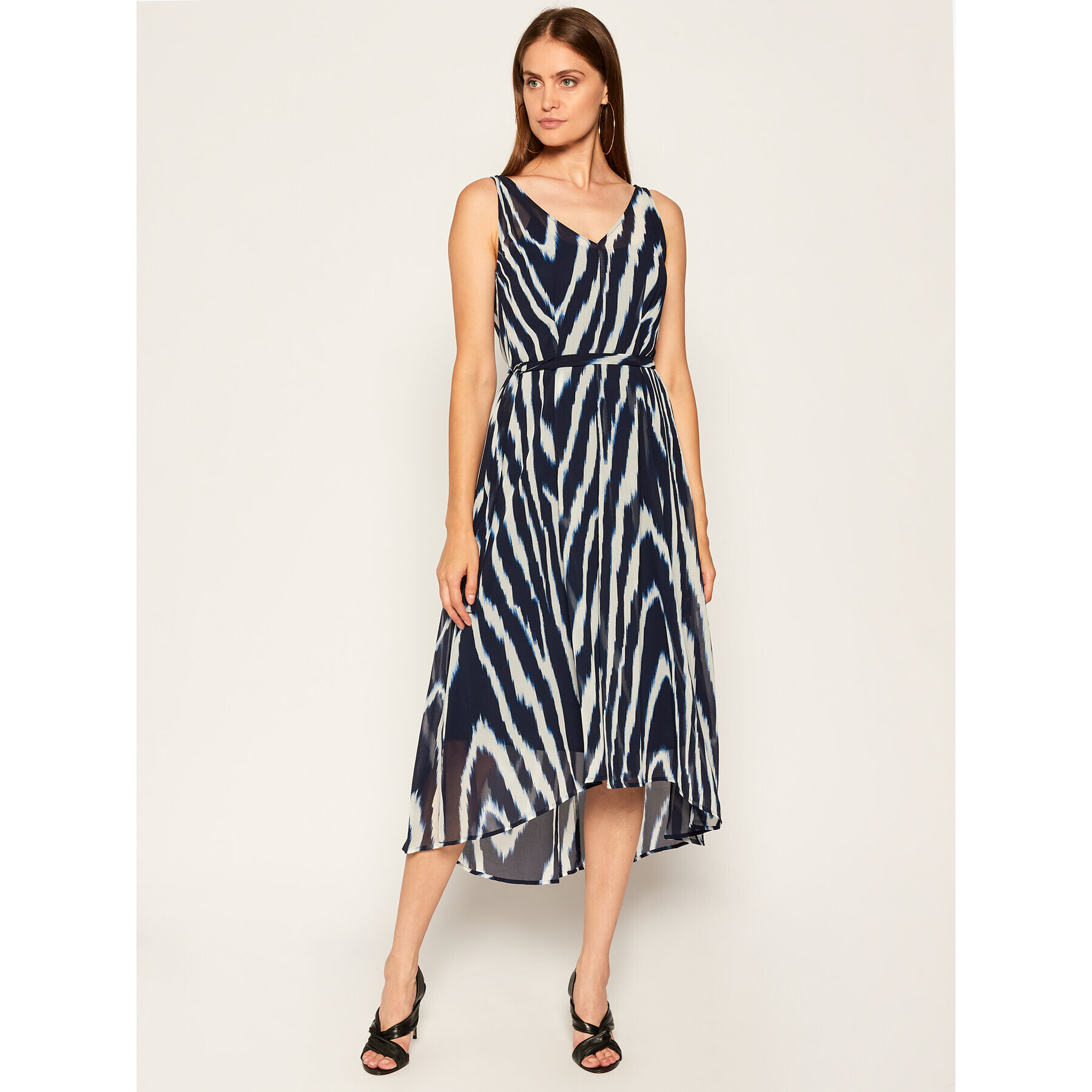 DKNY Лятна рокля P0CA8ESL Тъмносин Regular Fit - Pepit.bg