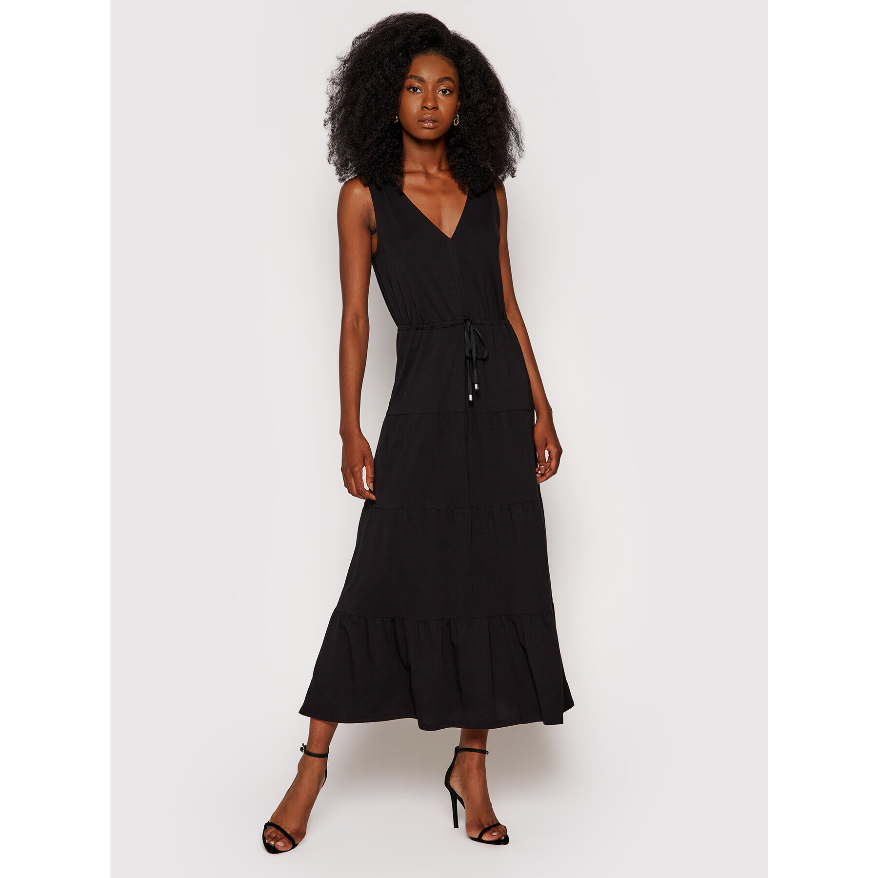DKNY Лятна рокля P1DD0J27 Черен Regular Fit - Pepit.bg