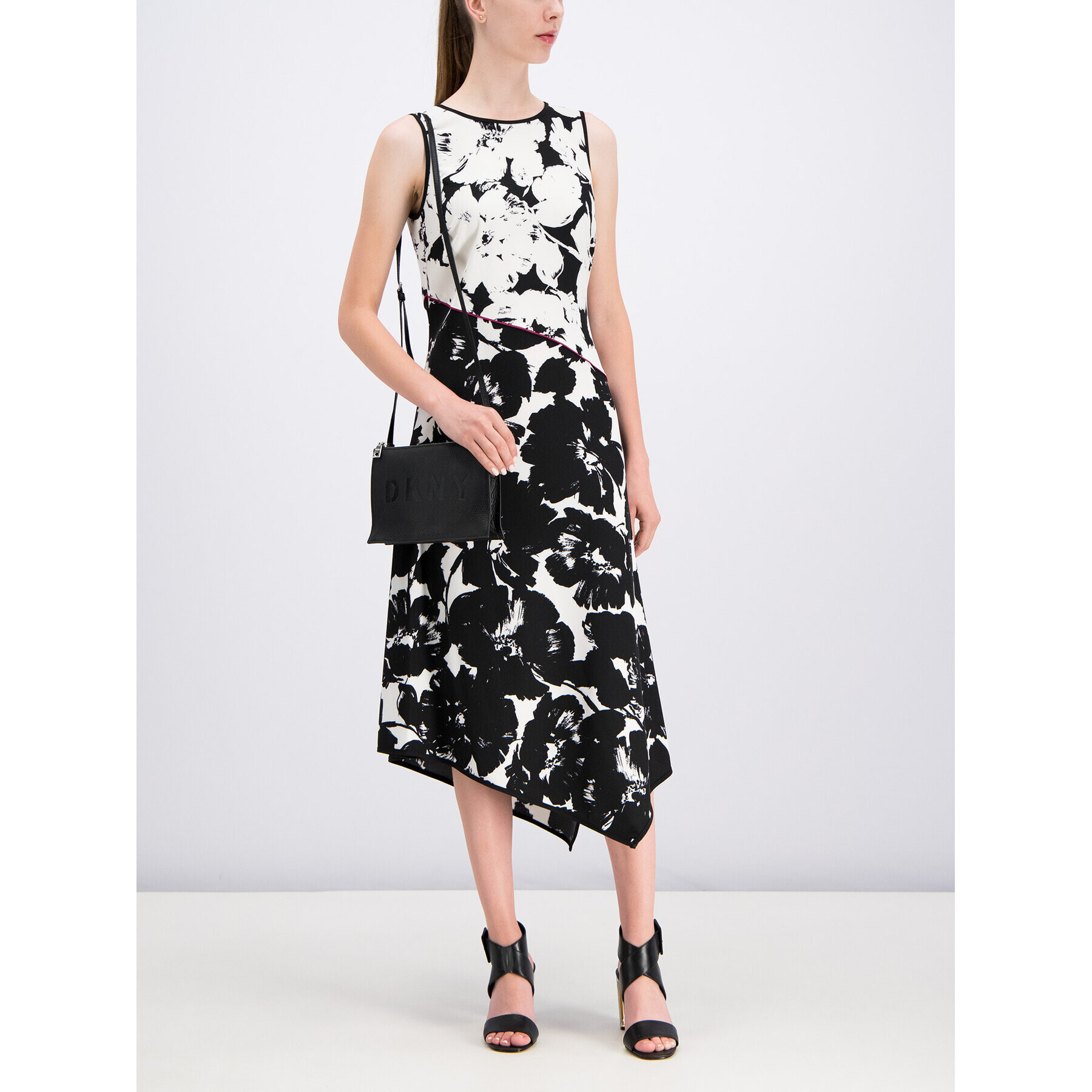 DKNY Лятна рокля P9DBEB75 Черен Regular Fit - Pepit.bg