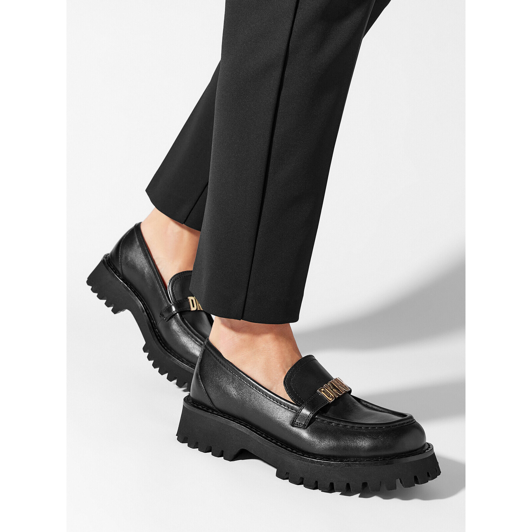 DKNY Мокасини Ronnie K3349230 Черен - Pepit.bg