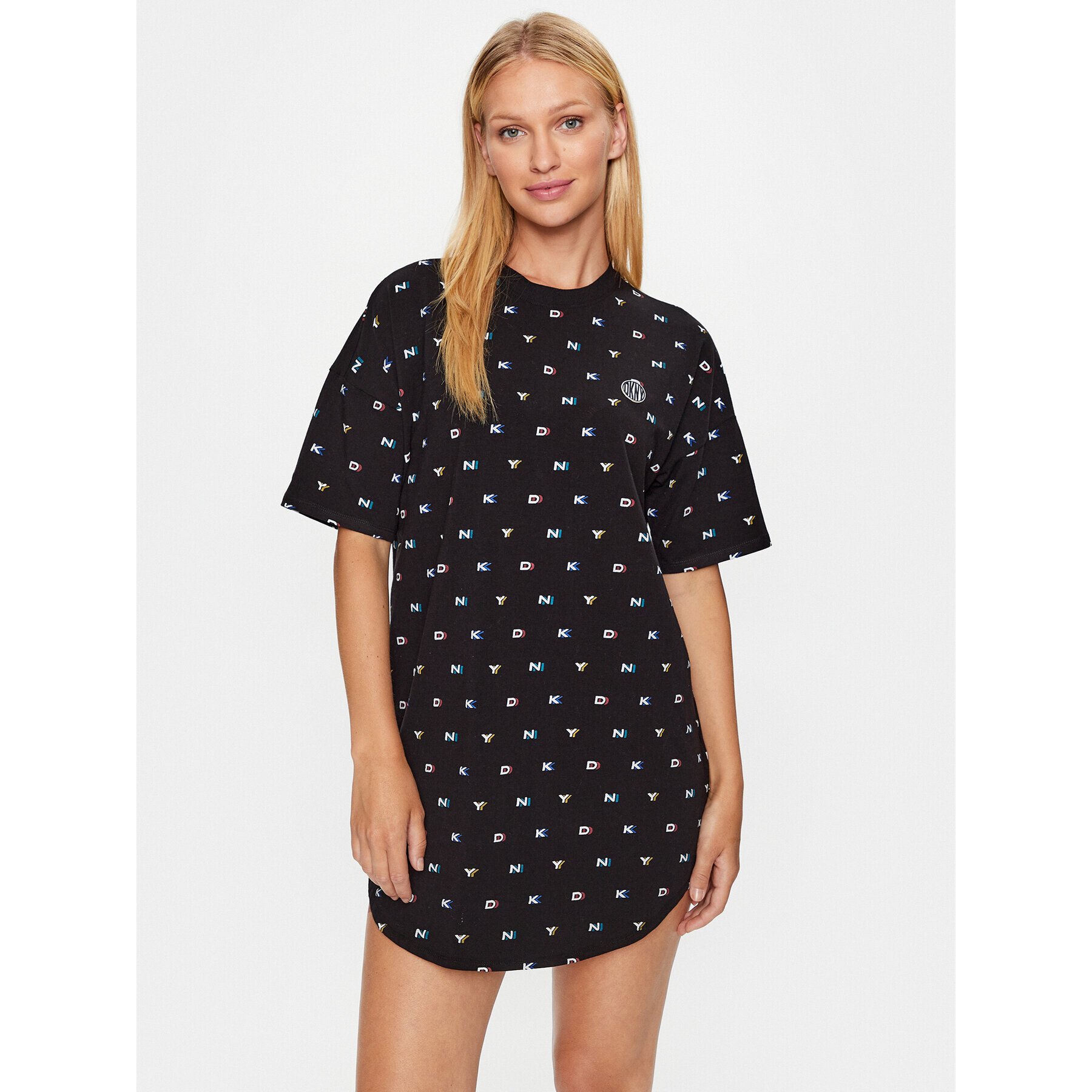 DKNY Нощница YI2322590 Черен Relaxed Fit - Pepit.bg