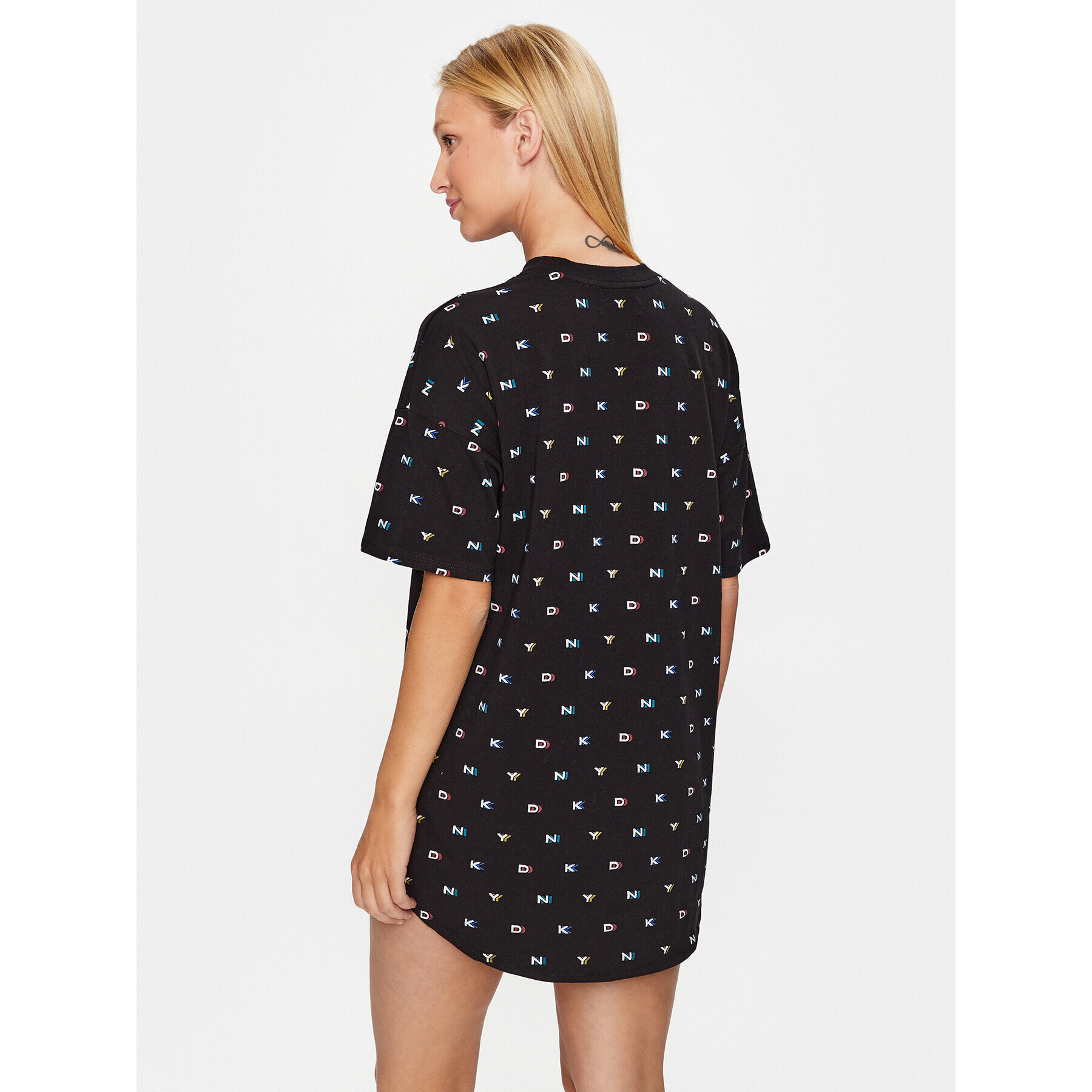 DKNY Нощница YI2322590 Черен Relaxed Fit - Pepit.bg