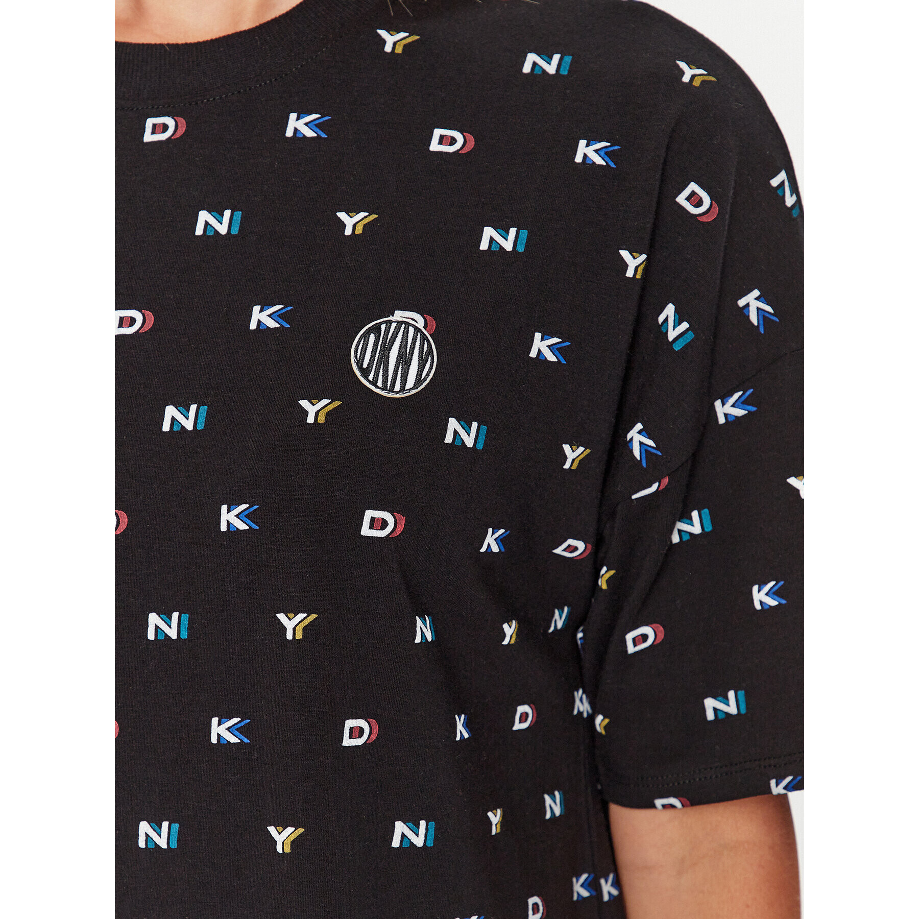 DKNY Нощница YI2322590 Черен Relaxed Fit - Pepit.bg