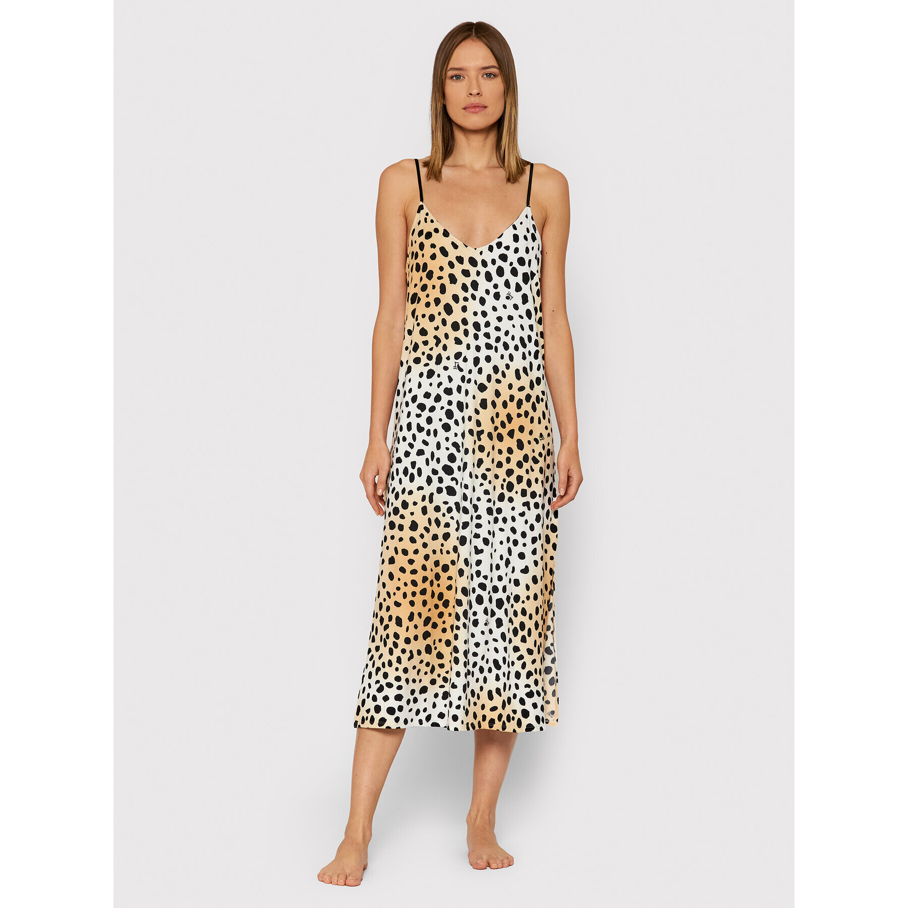 DKNY Нощница YI2022496 Бежов Regular Fit - Pepit.bg