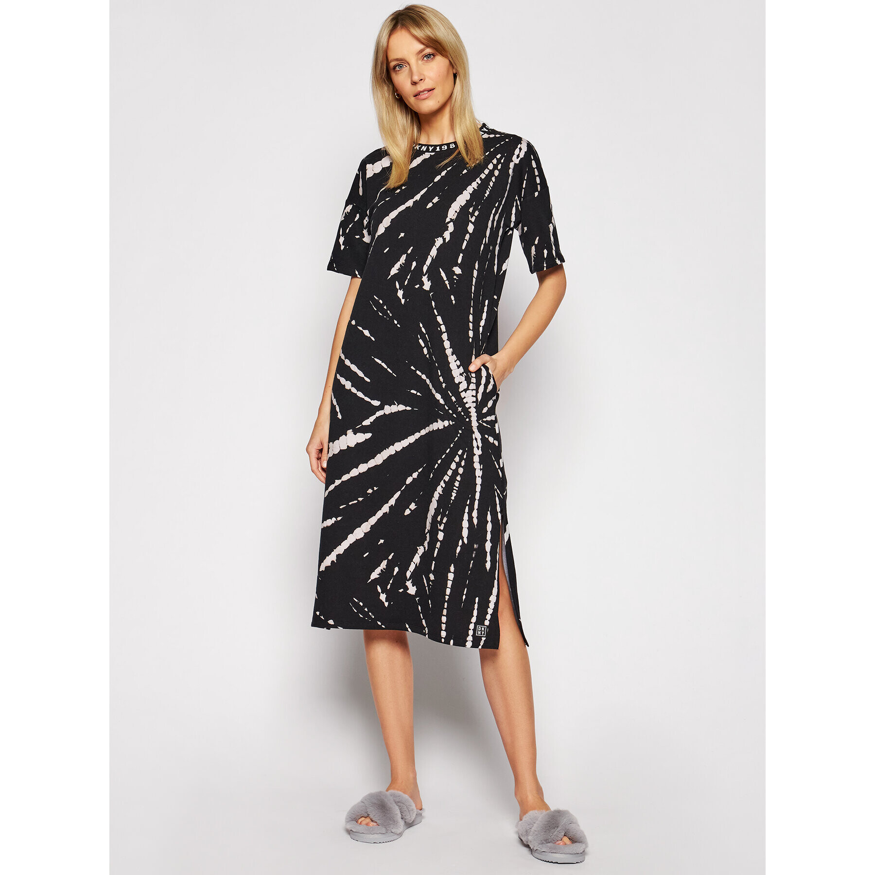 DKNY Нощница YI2122472 Черен Regular Fit - Pepit.bg