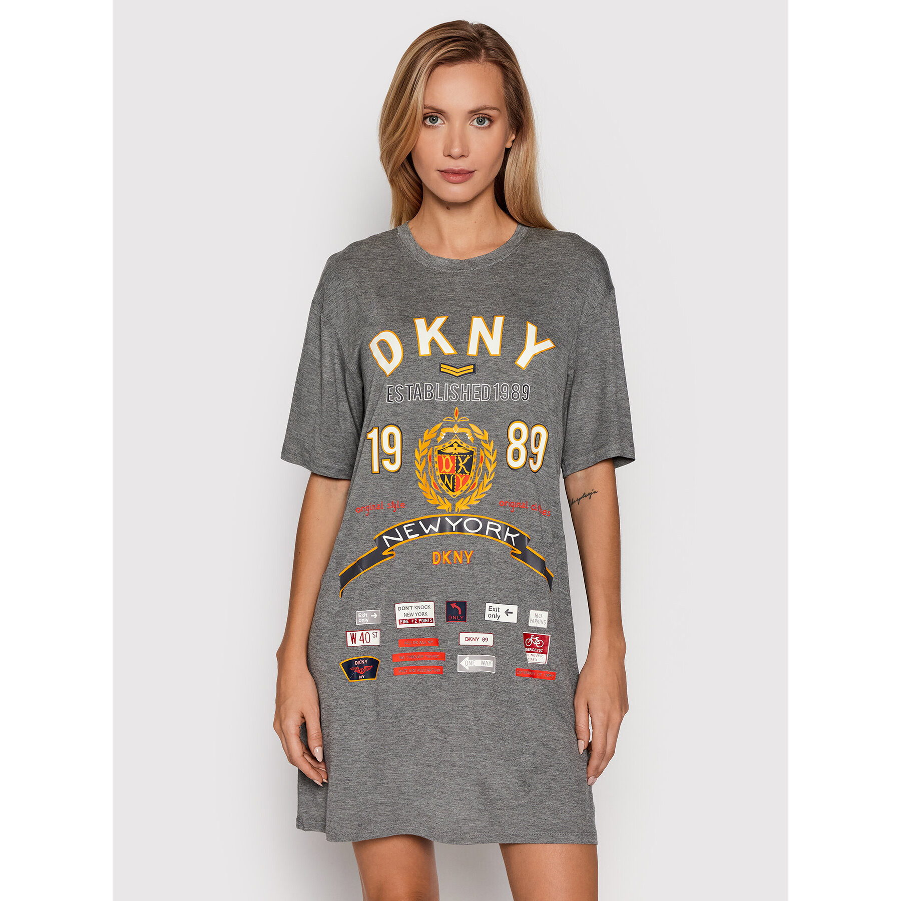 DKNY Нощница YI2322486 Сив - Pepit.bg