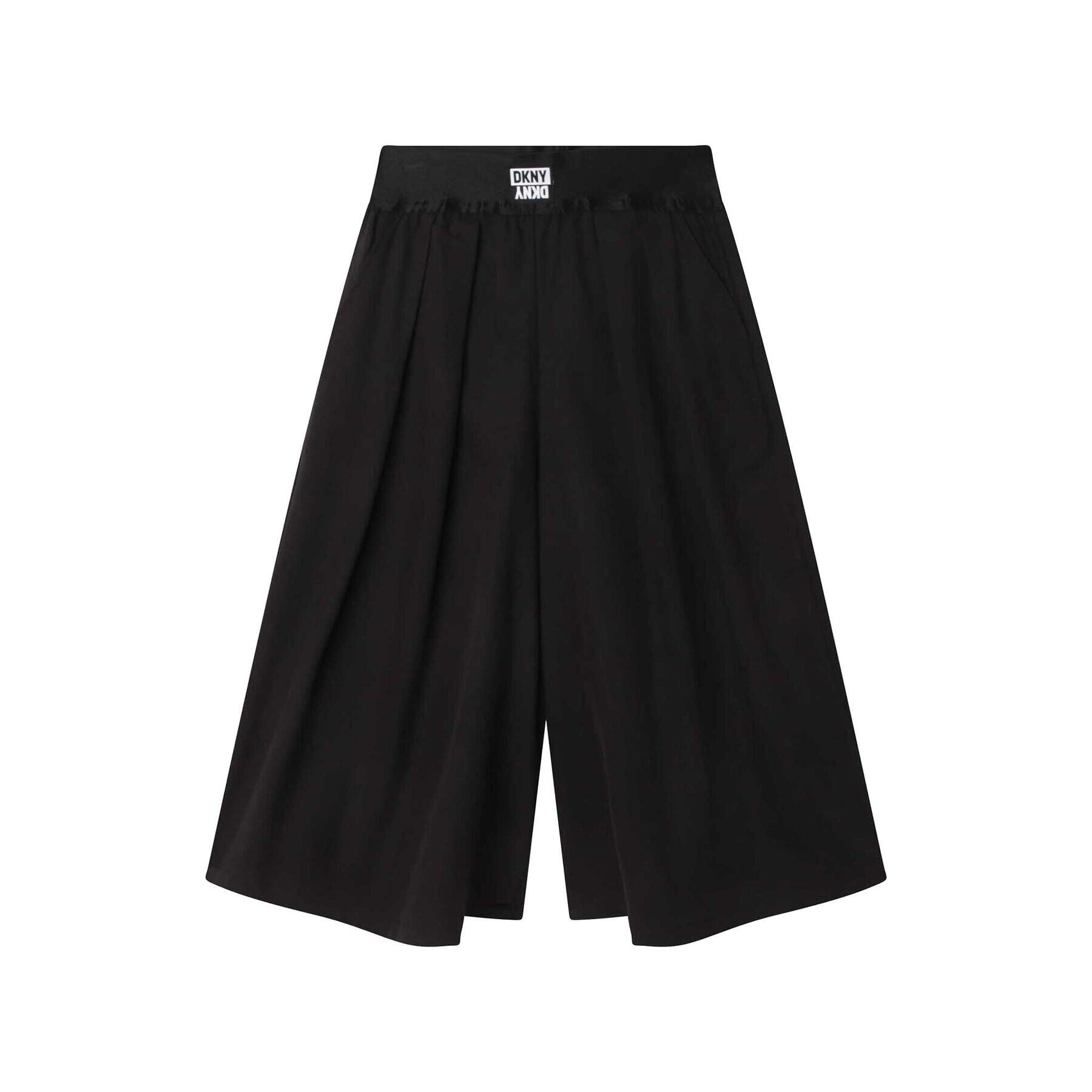 DKNY Панталони тип кюлоти D34A98 D Черен Loose Fit - Pepit.bg