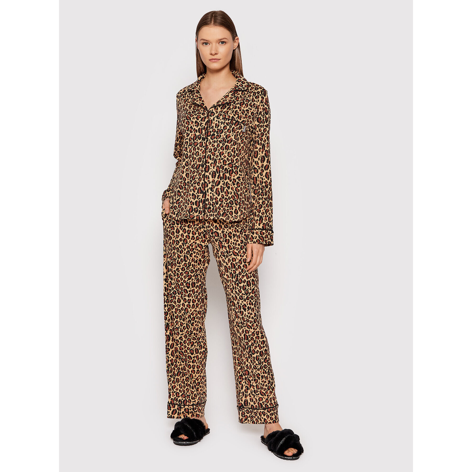 DKNY Пижама YI2822489 Кафяв - Pepit.bg