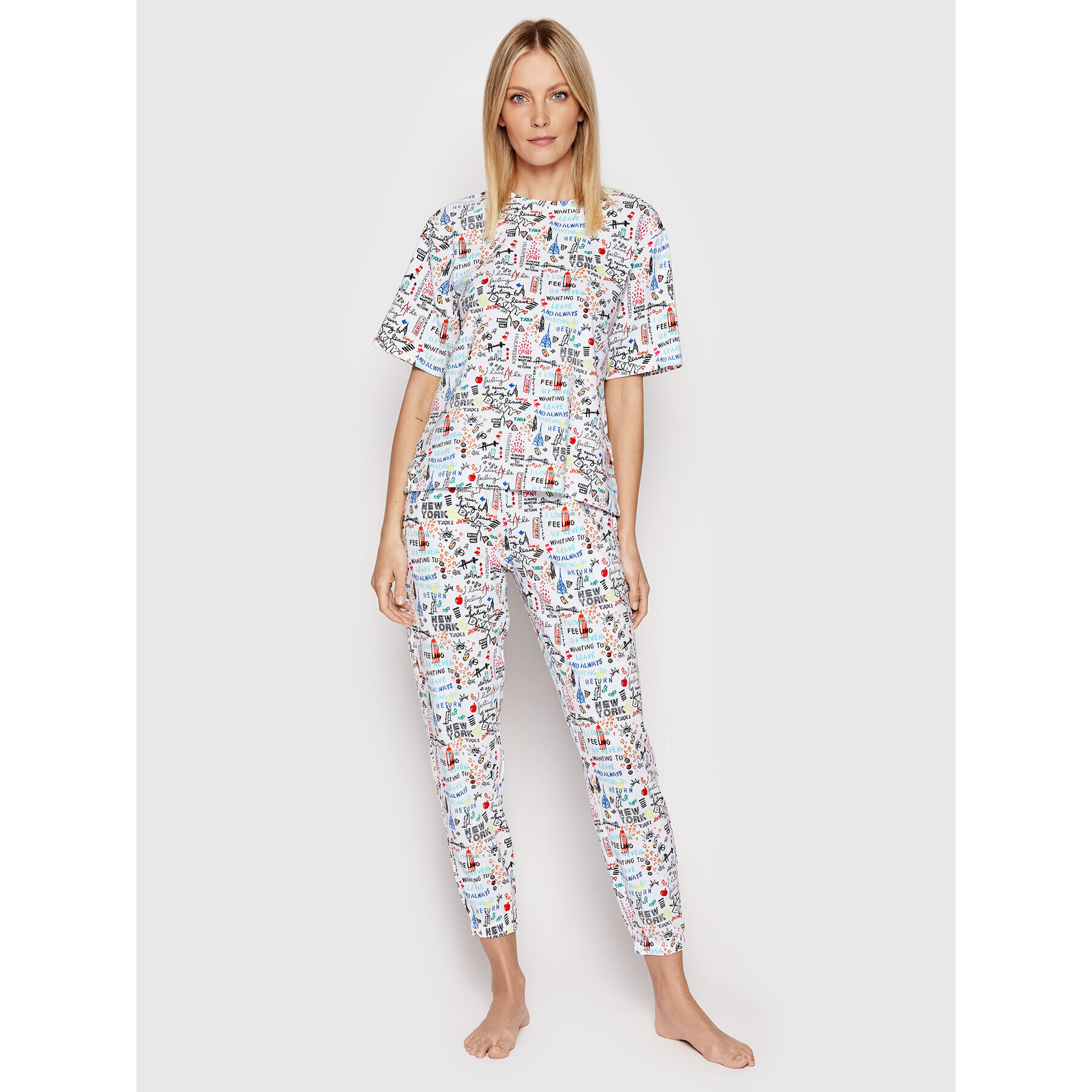 DKNY Пижама YI2822528 Цветен Regular Fit - Pepit.bg
