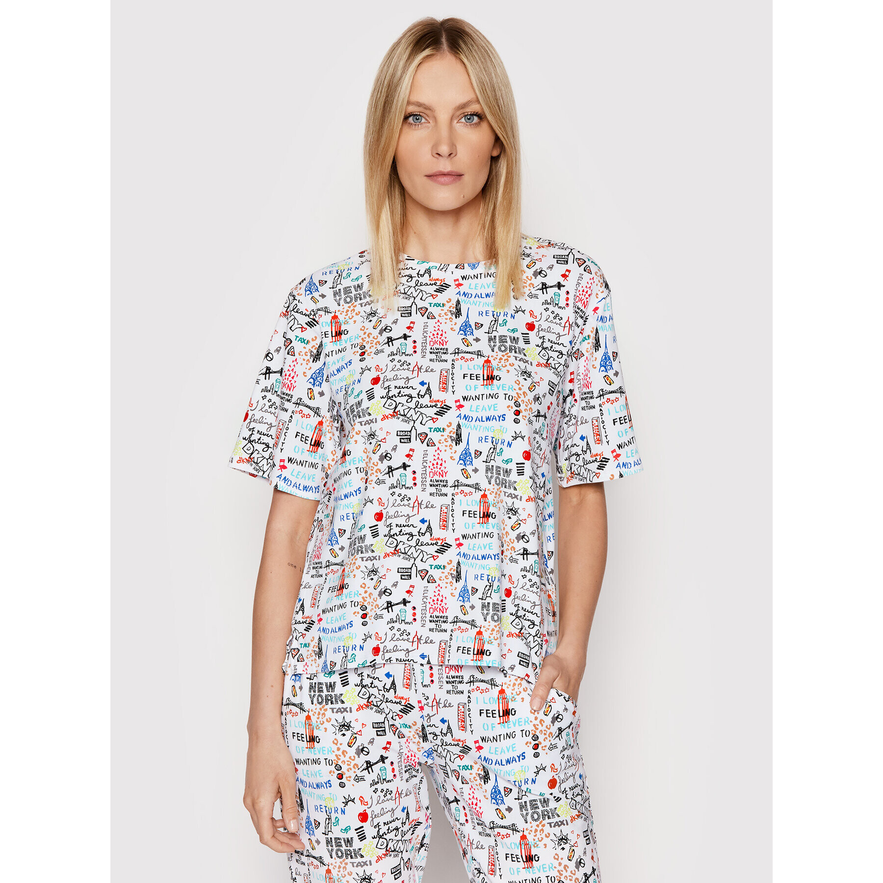 DKNY Пижама YI2822528 Цветен Regular Fit - Pepit.bg