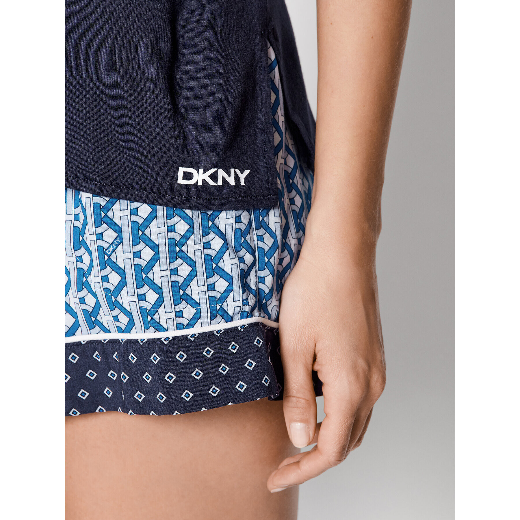 DKNY Пижама YI2822532 Тъмносин Regular Fit - Pepit.bg