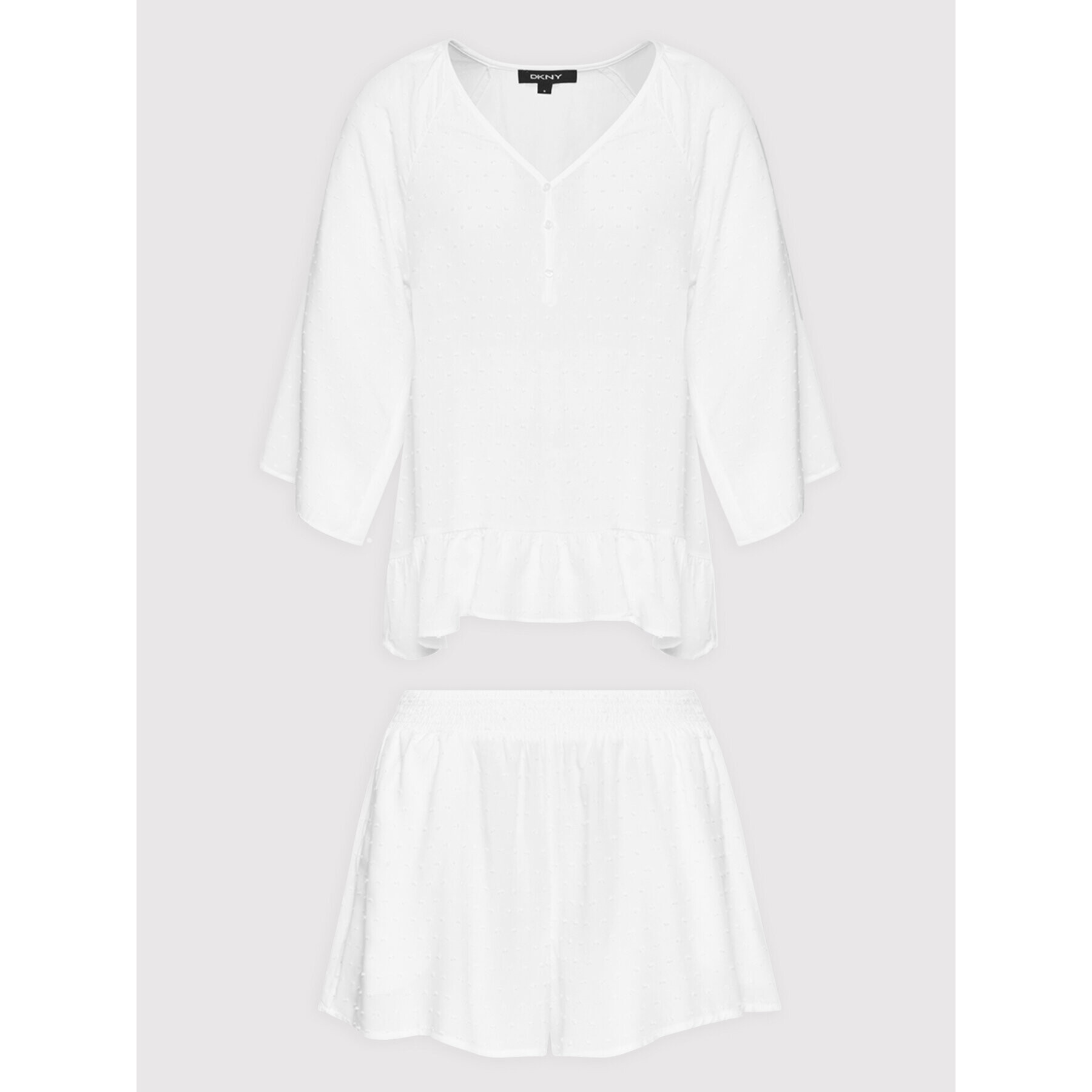 DKNY Пижама YI2822556 Бял Regular Fit - Pepit.bg