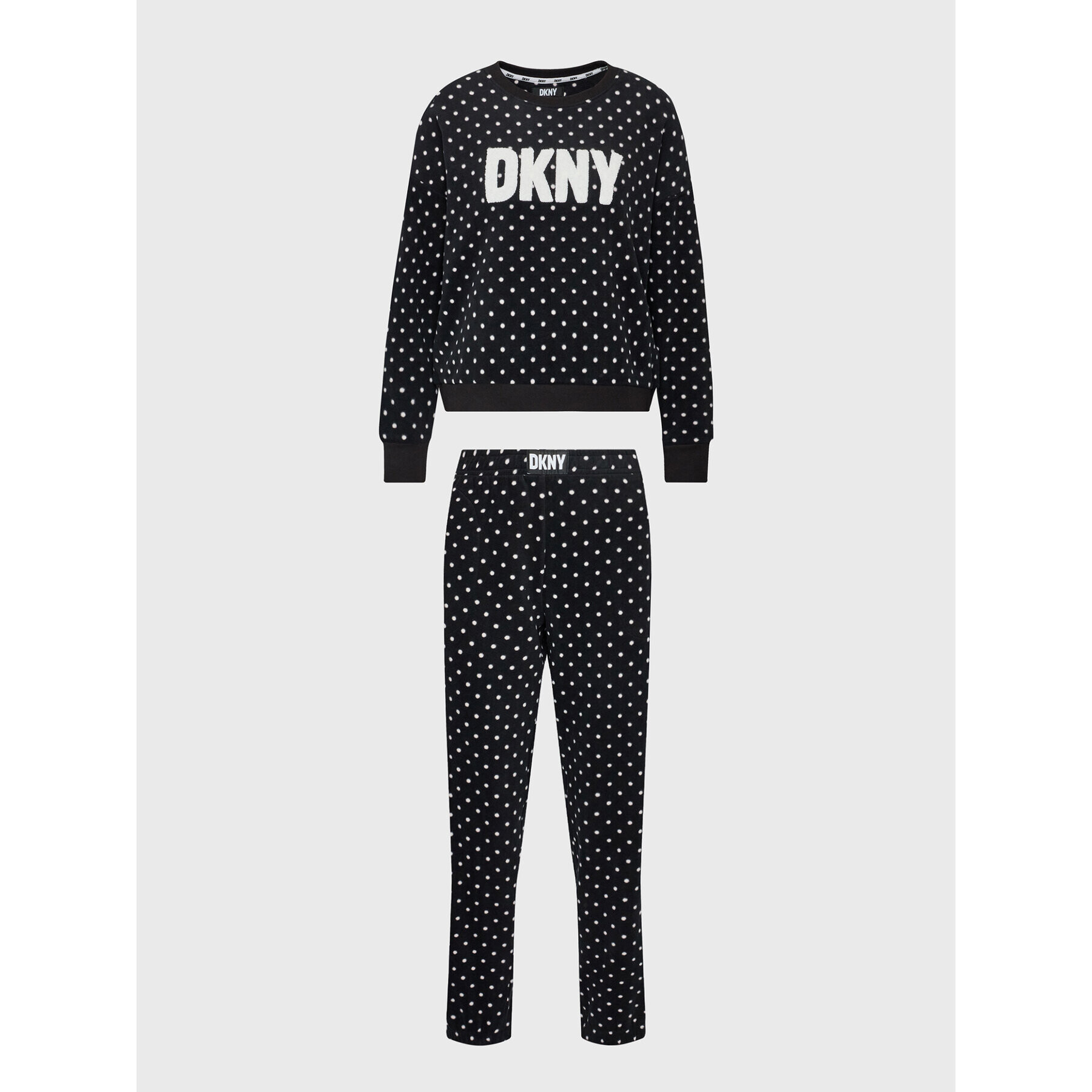 DKNY Пижама YI2822603F Черен Regular Fit - Pepit.bg