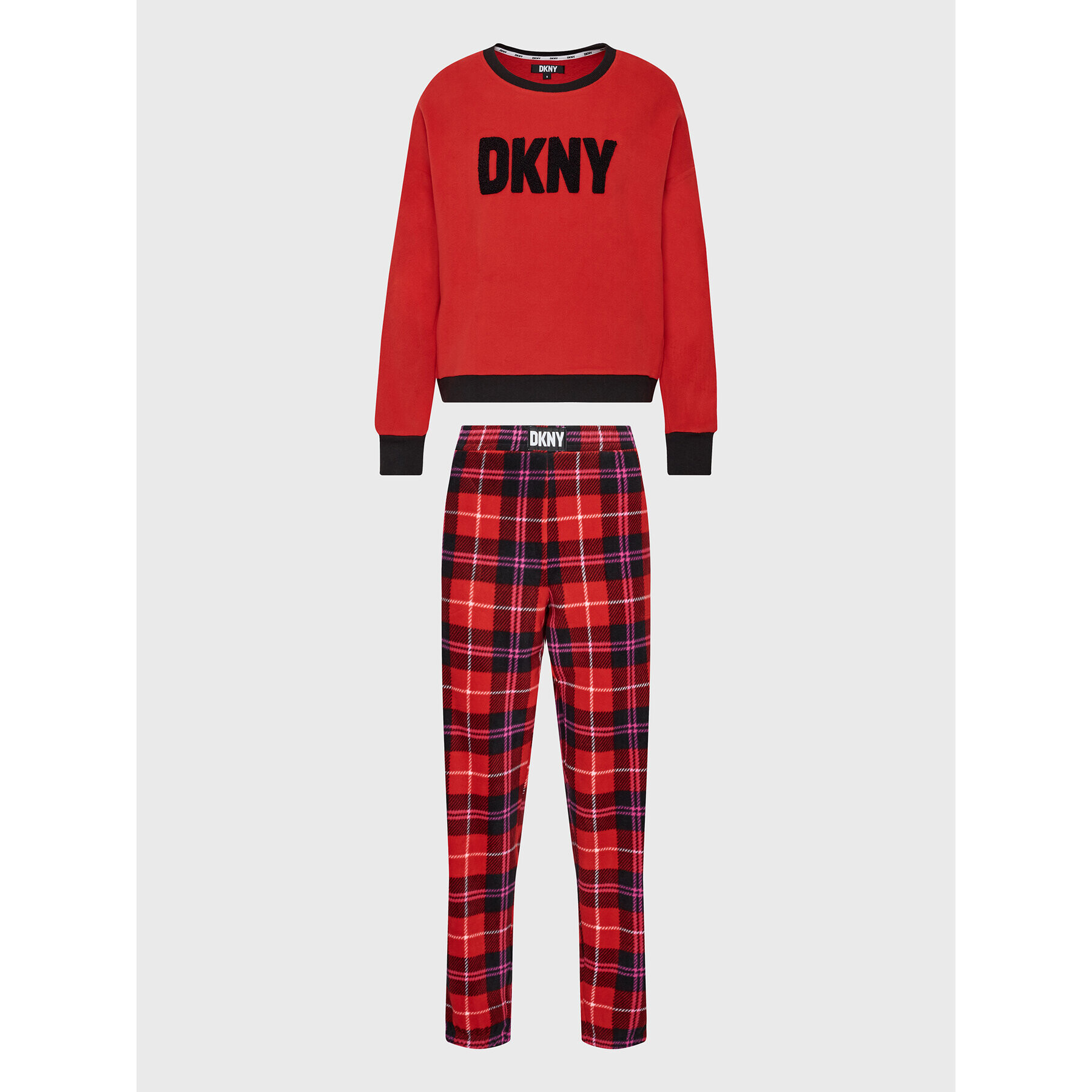 DKNY Пижама YI2822603F Червен Regular Fit - Pepit.bg