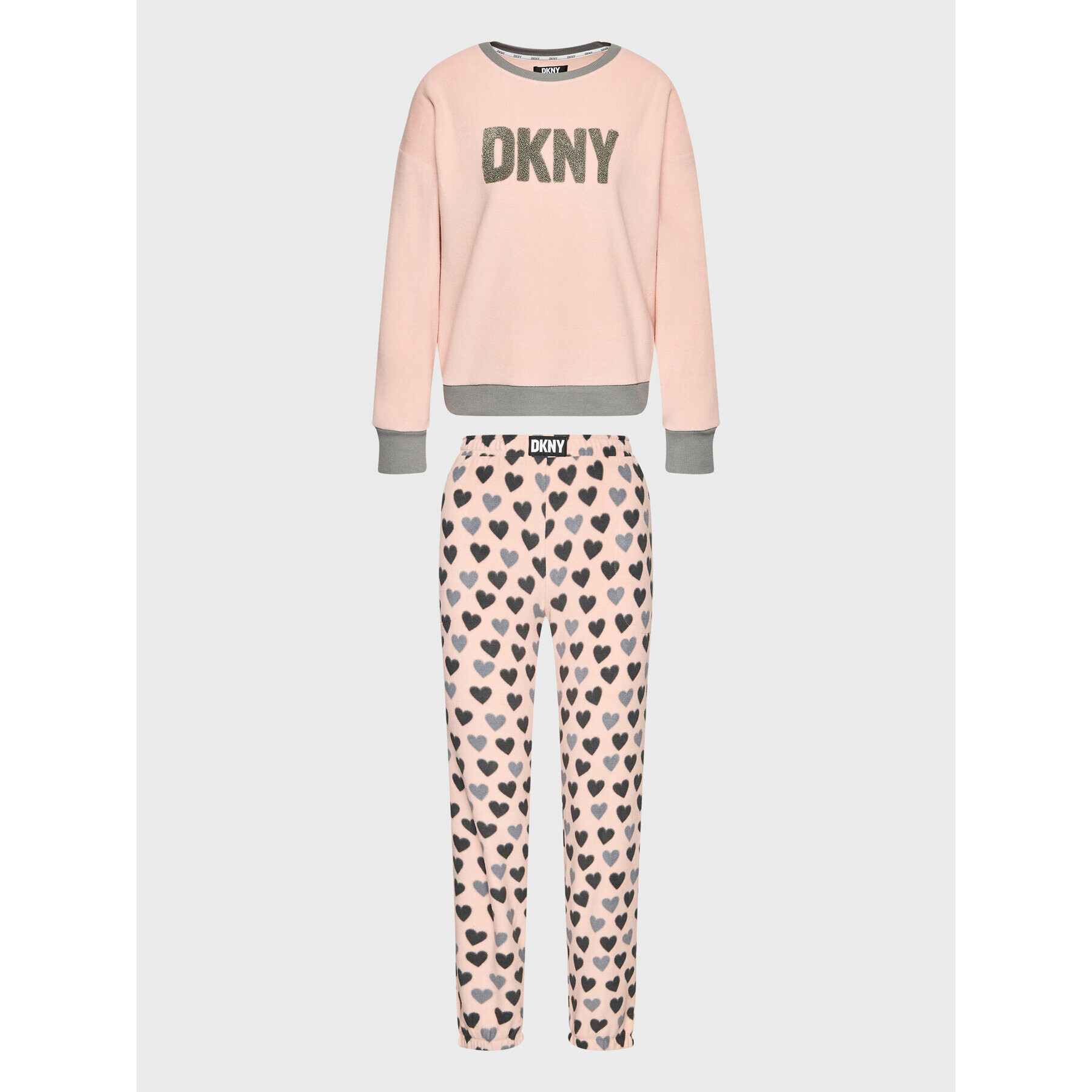 DKNY Пижама YI2822603F Розов Regular Fit - Pepit.bg