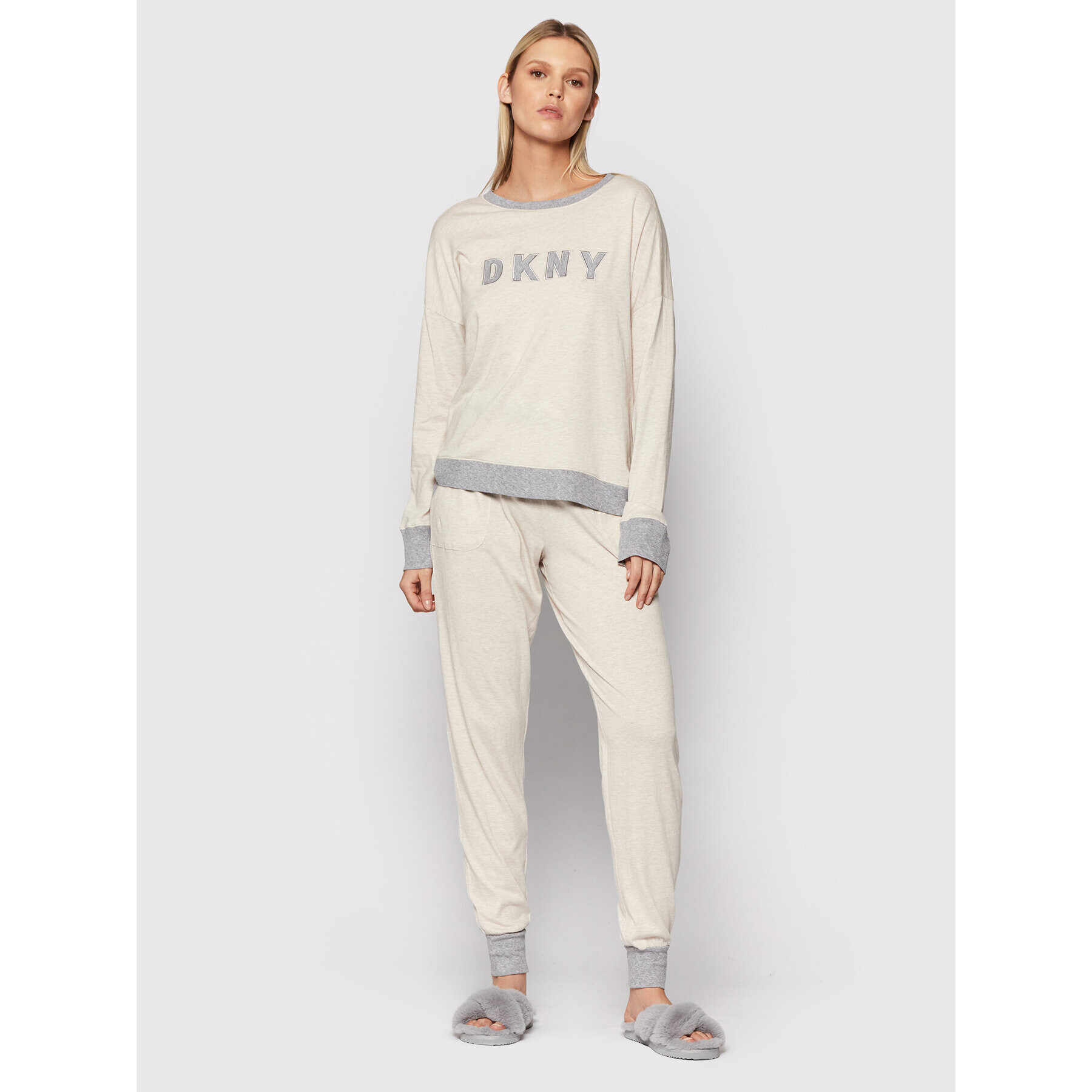 DKNY Пижама YI2919259 Бежов - Pepit.bg