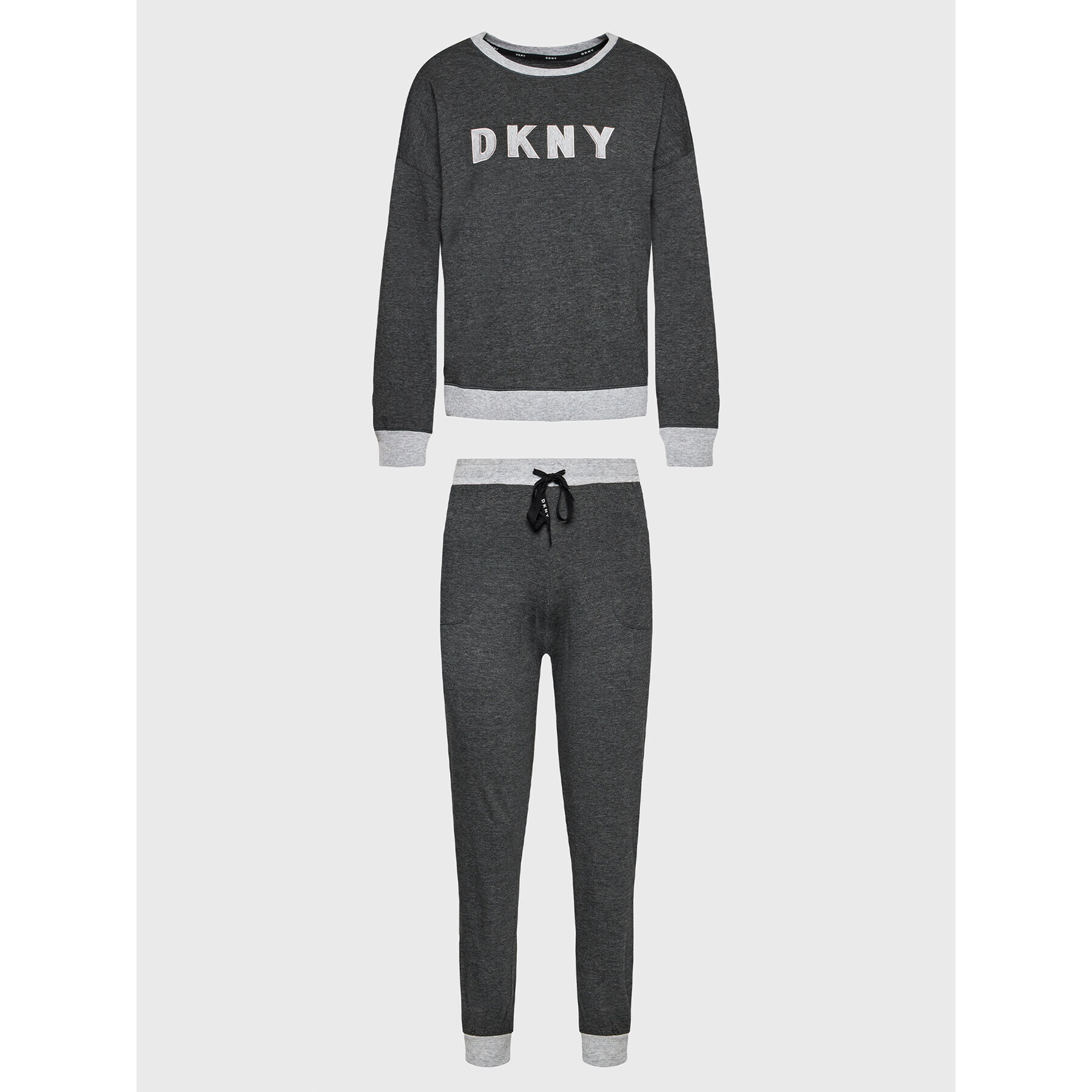 DKNY Пижама YI2919259 Сив Regular Fit - Pepit.bg