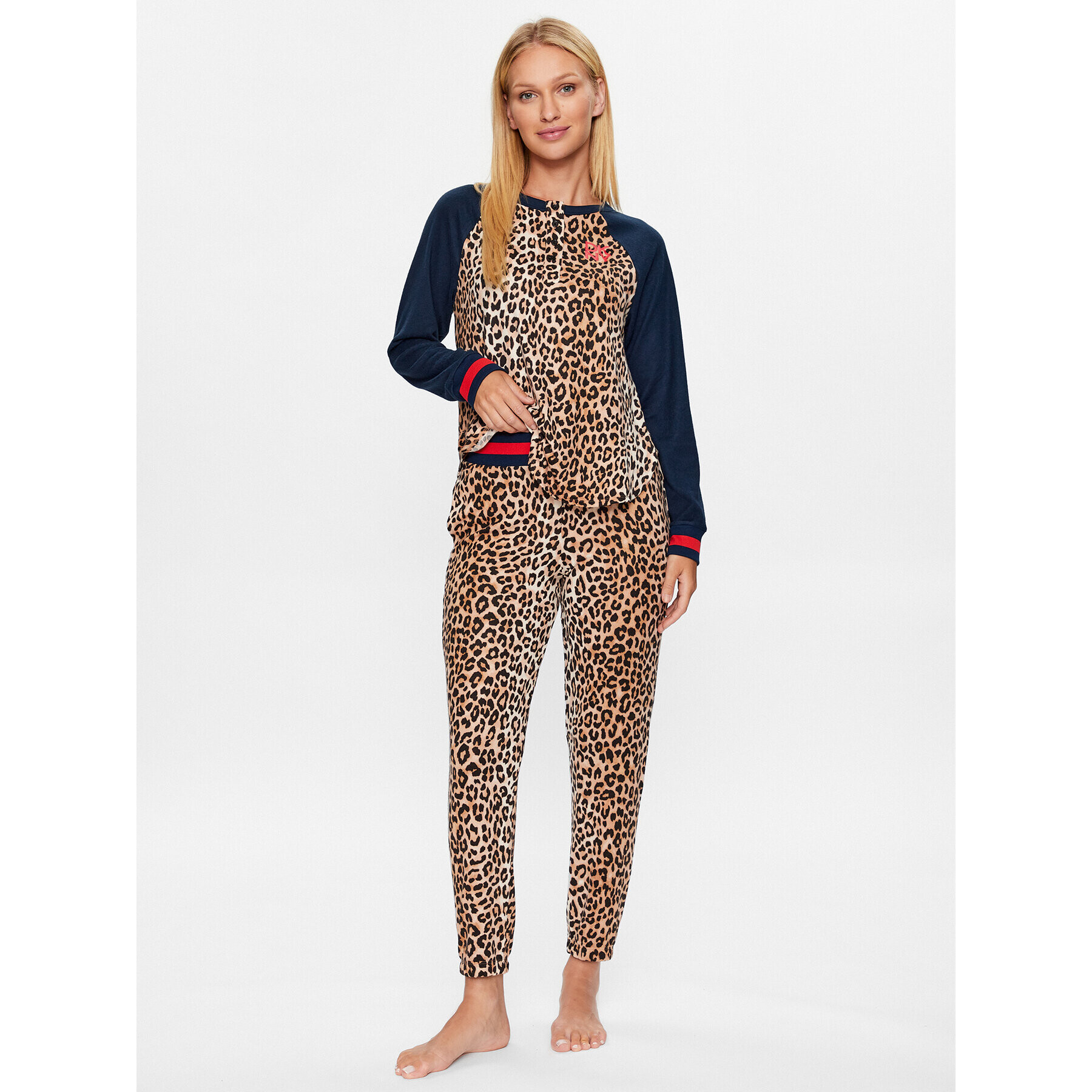 DKNY Пижама YI2922593 Кафяв Regular Fit - Pepit.bg