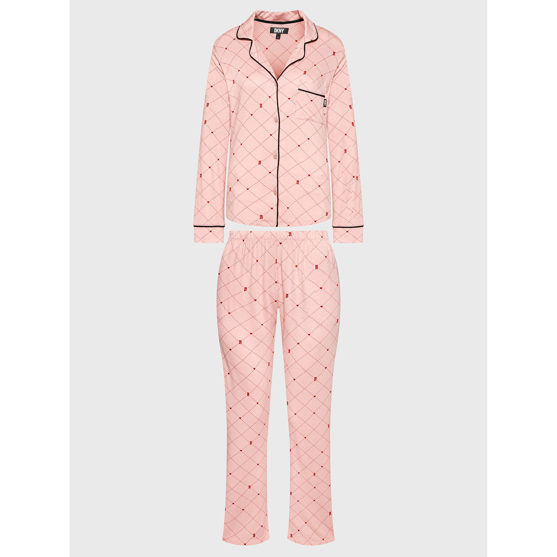 DKNY Пижама YI2922609 Розов Regular Fit - Pepit.bg