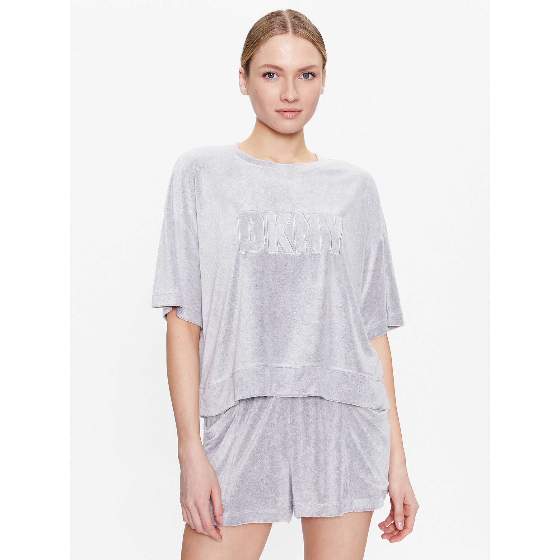 DKNY Пижама YI2922654 Сив Regular Fit - Pepit.bg