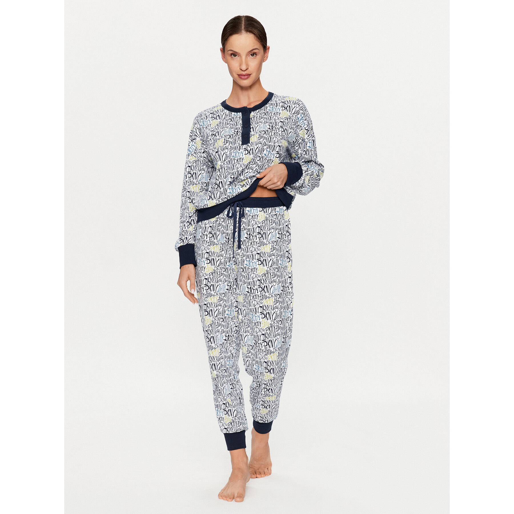 DKNY Пижама YI2922668 Цветен Regular Fit - Pepit.bg