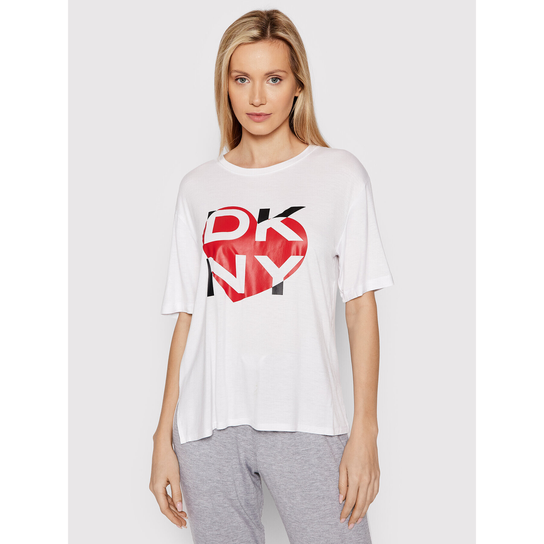 DKNY Пижама YI3122448 Бял Regular Fit - Pepit.bg