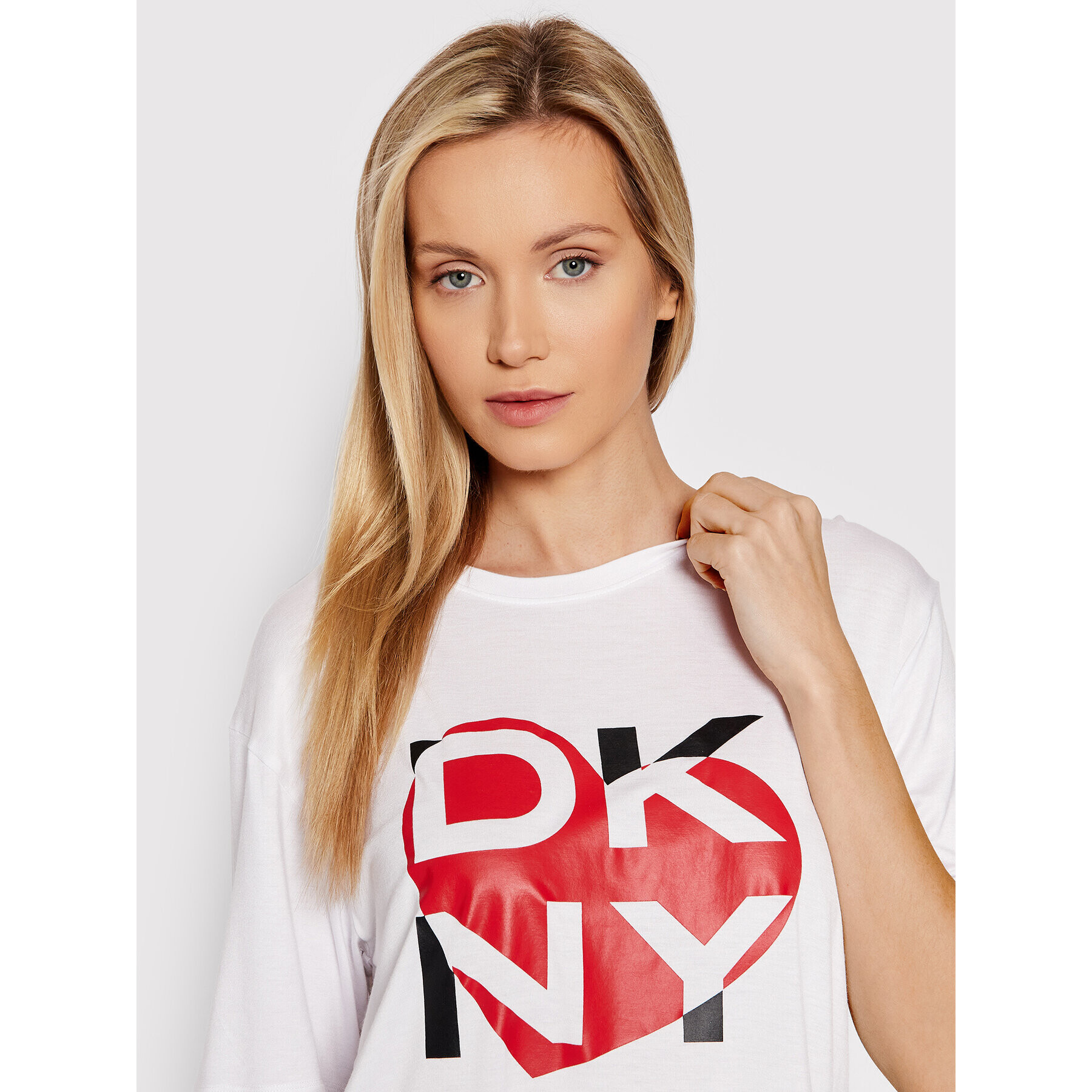 DKNY Пижама YI3122448 Бял Regular Fit - Pepit.bg