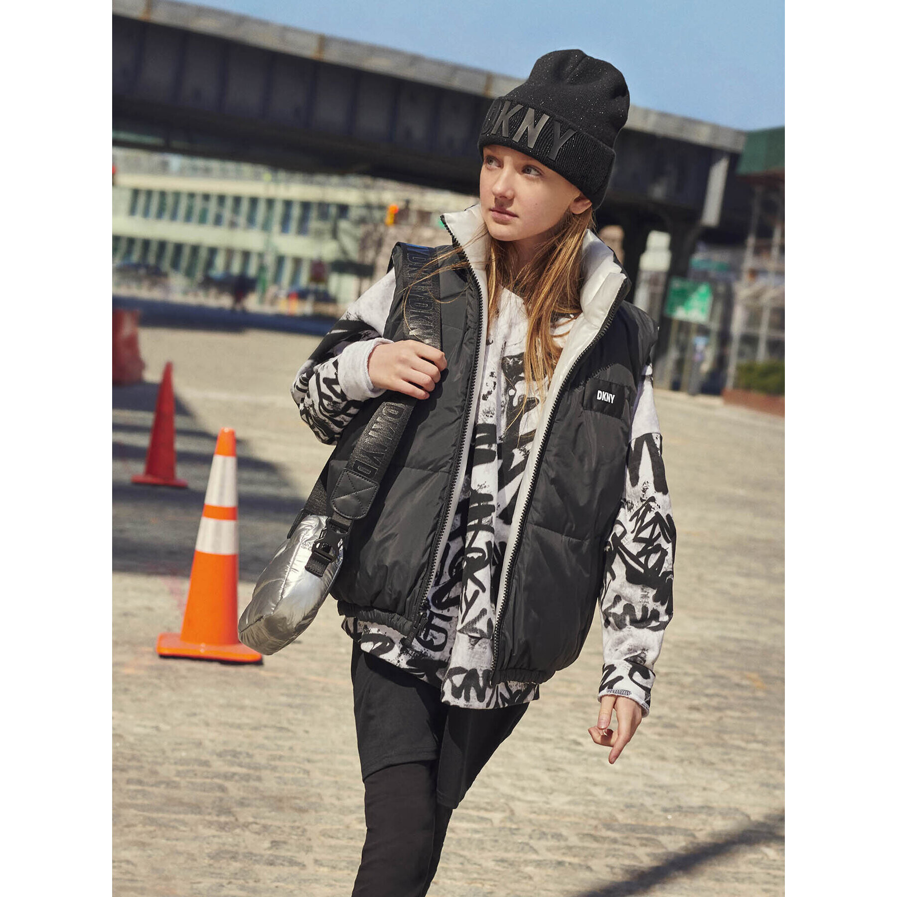 DKNY Плетена рокля D32888 S Черен Regular Fit - Pepit.bg
